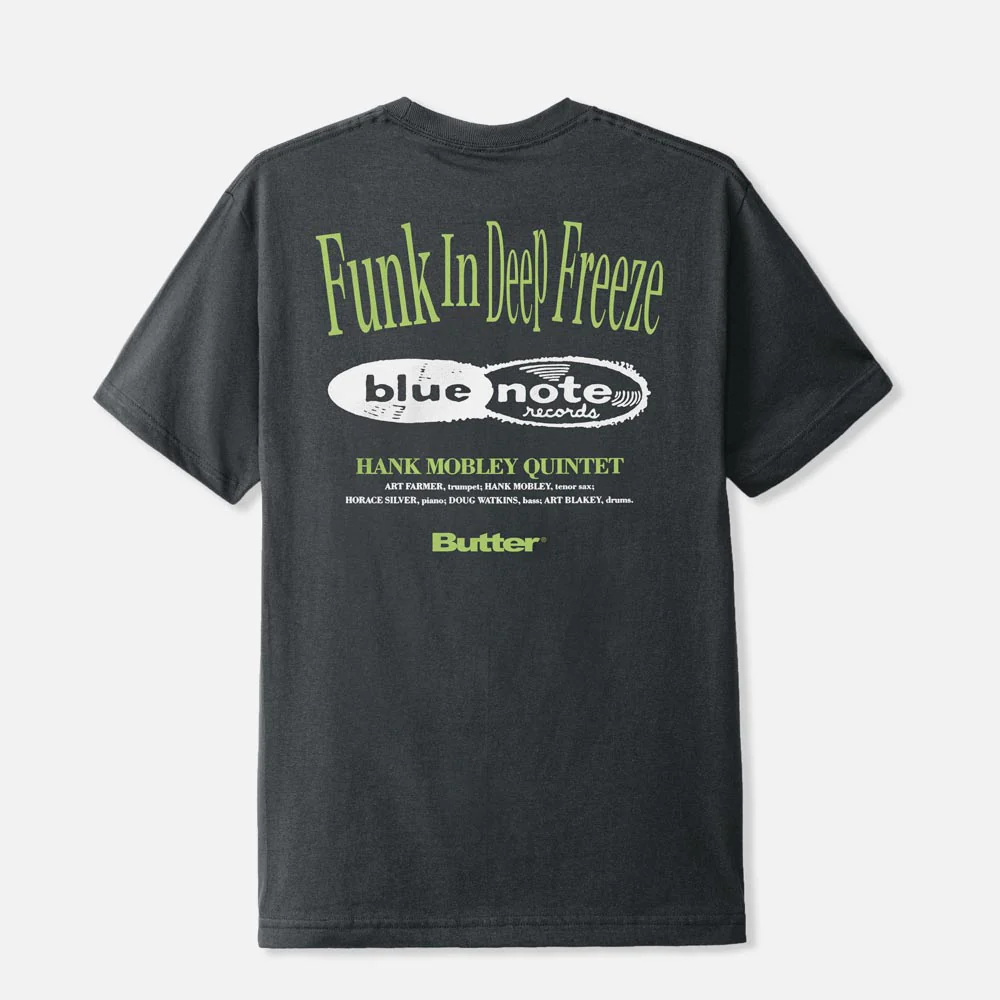 Butter Goods - Blue Note Funk T-Shirt - Charcoal - Image 2