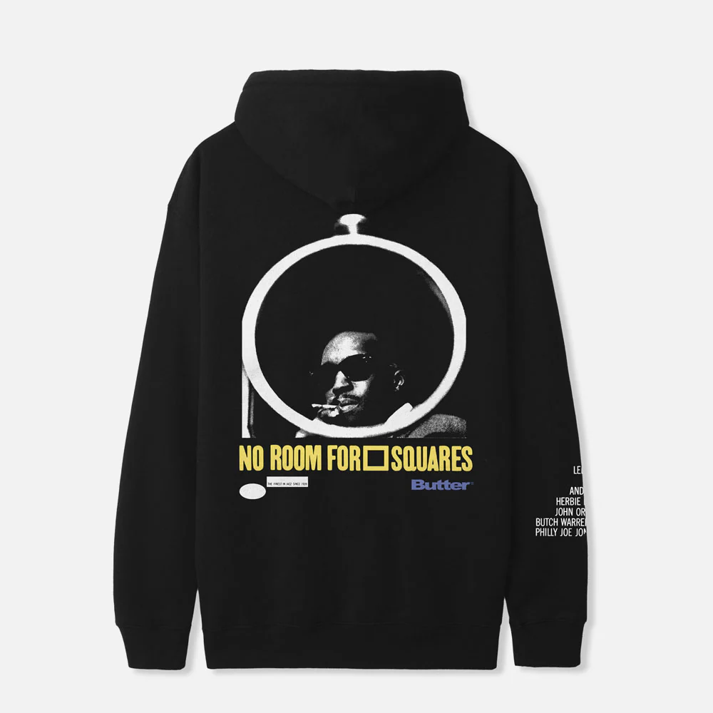 Butter Goods - Blue Note Mobley Pullover Hooded Sweatshirt - Black - Image 2