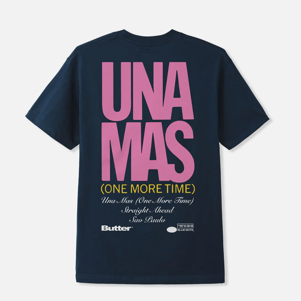 Butter Goods - Blue Note Una Mas T-Shirt - Navy - Image 2