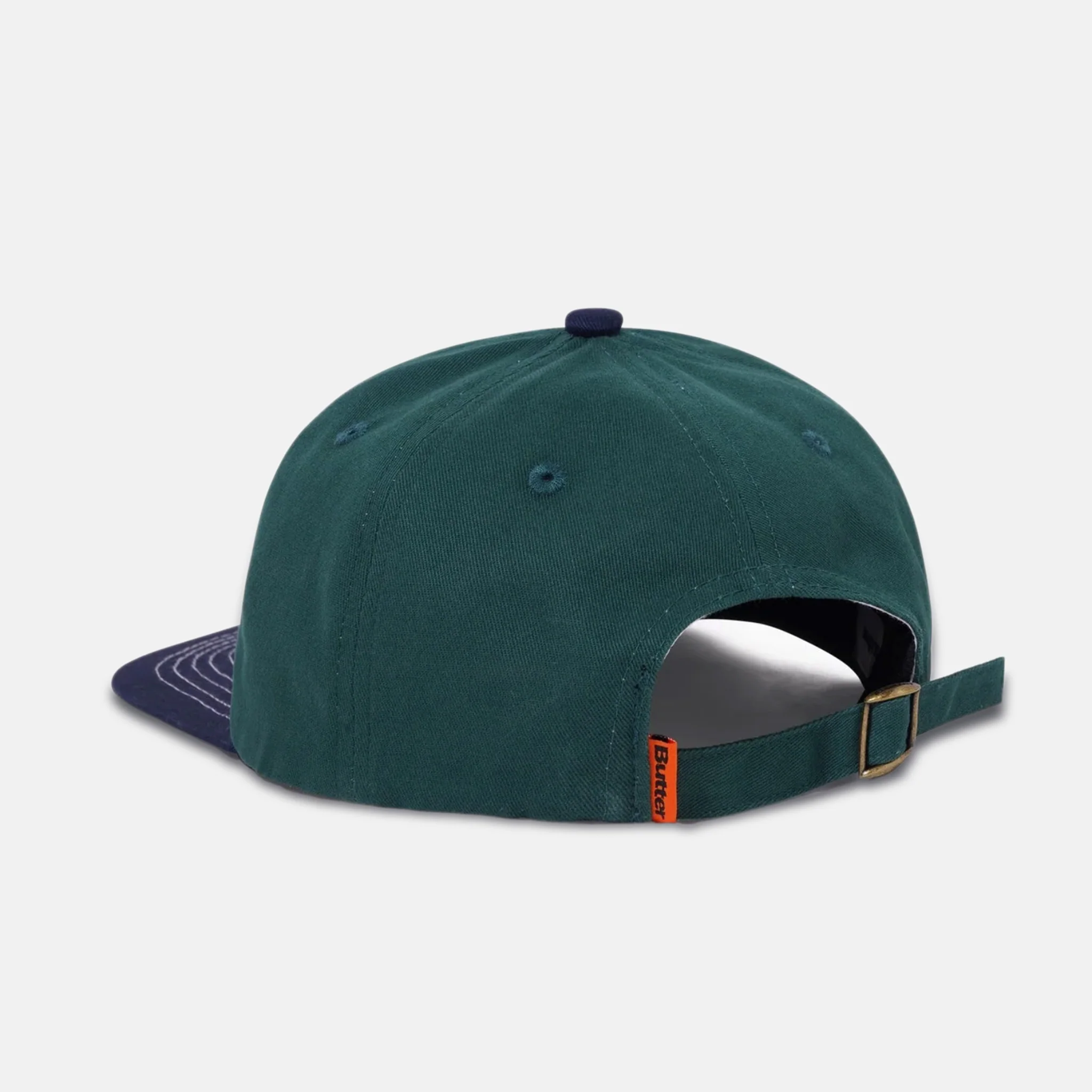 Butter Goods - Caterpillar 6 Panel Cap - Forest / Navy - Image 2