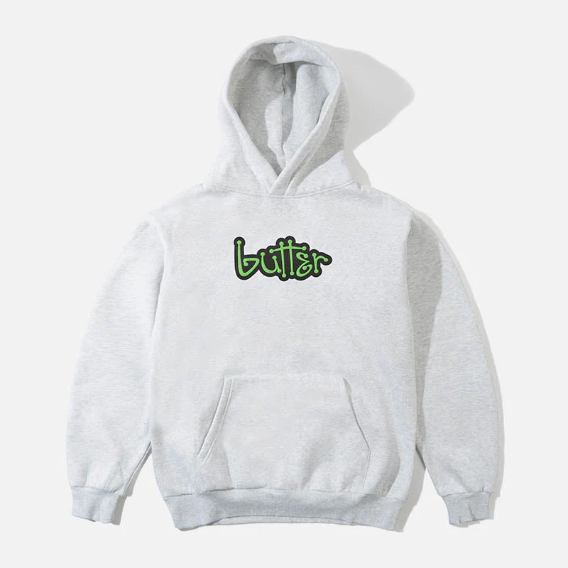 Butter Goods - Connection Pullover Hooded Sweatshirt - Ash
