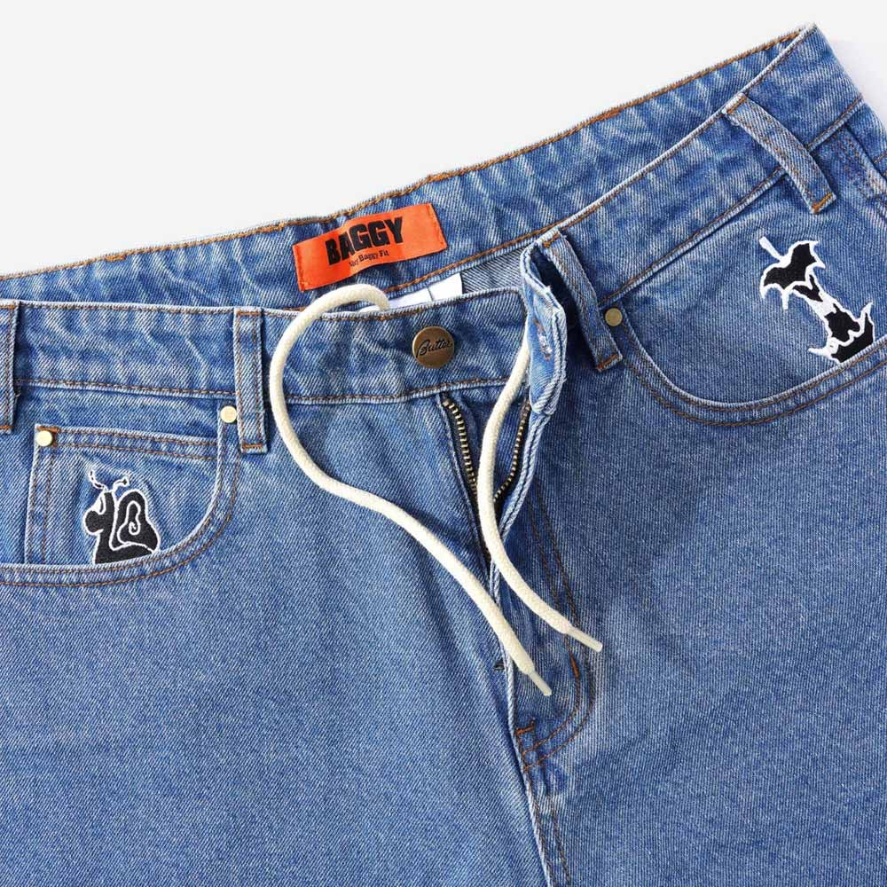 Butter Goods - Critter Heavy Weight Denim Jeans - Washed Indigo - Image 4