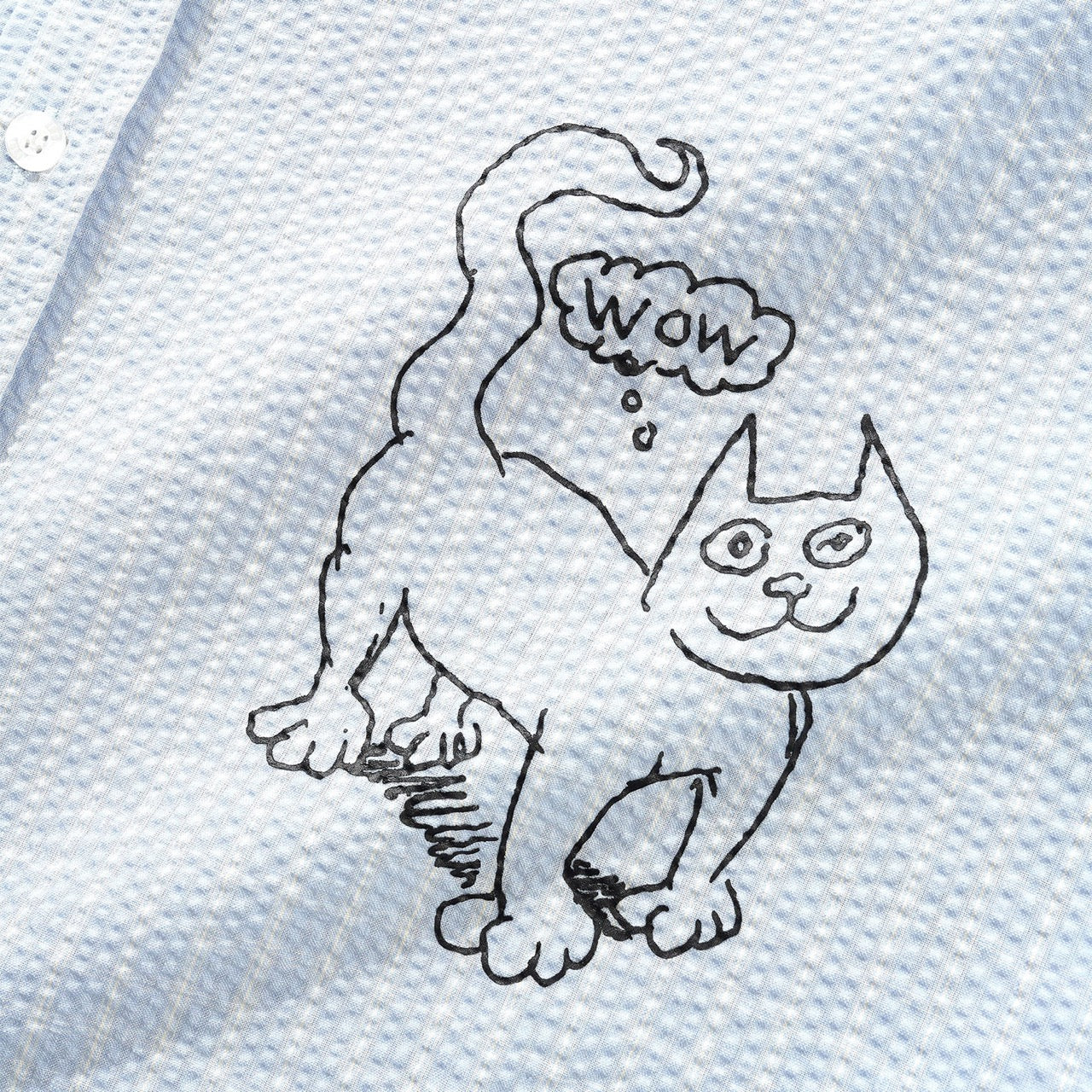 Butter Goods - Daniel Johnston Alive Again Long Sleeve Shirt - Light Blue - Image 3
