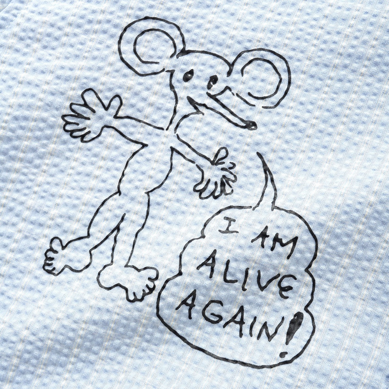 Butter Goods - Daniel Johnston Alive Again Long Sleeve Shirt - Light Blue - Image 7