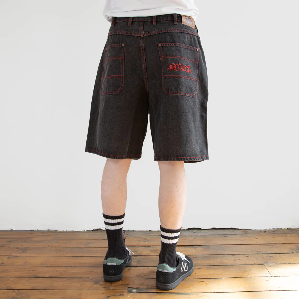 Butter Goods - Encounter Denim Shorts - Tinted Washed Black - Image 3