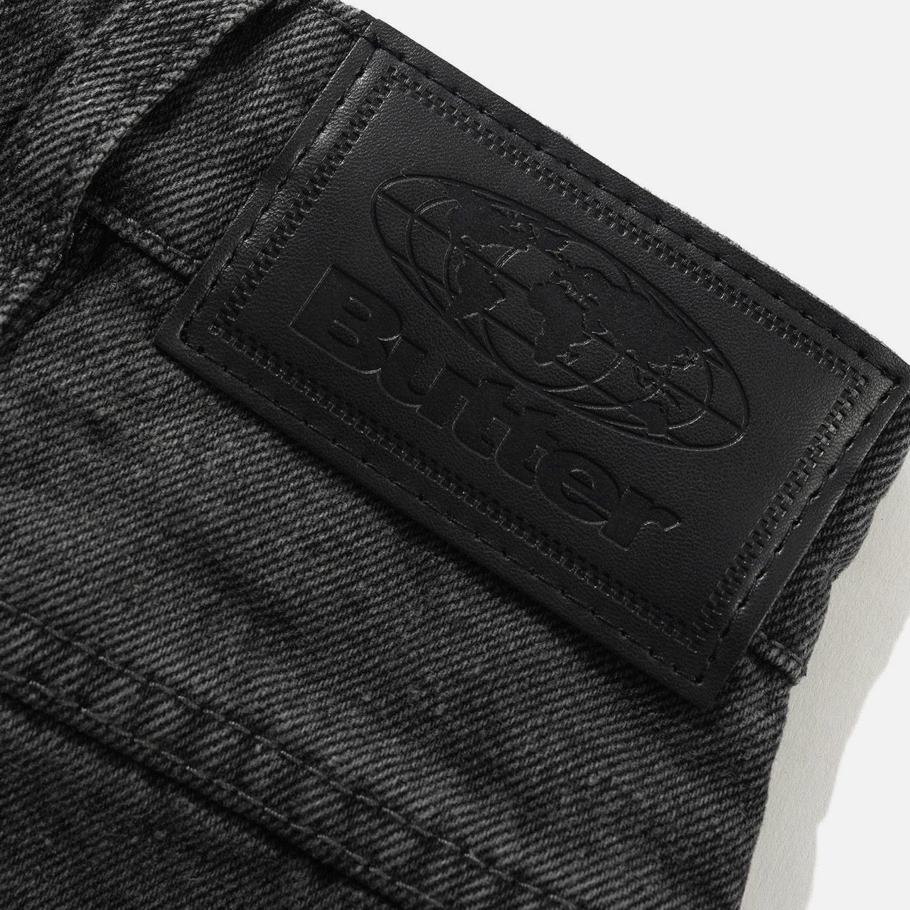 Butter Goods - Garage Denim Shorts - Faded Black - Image 3