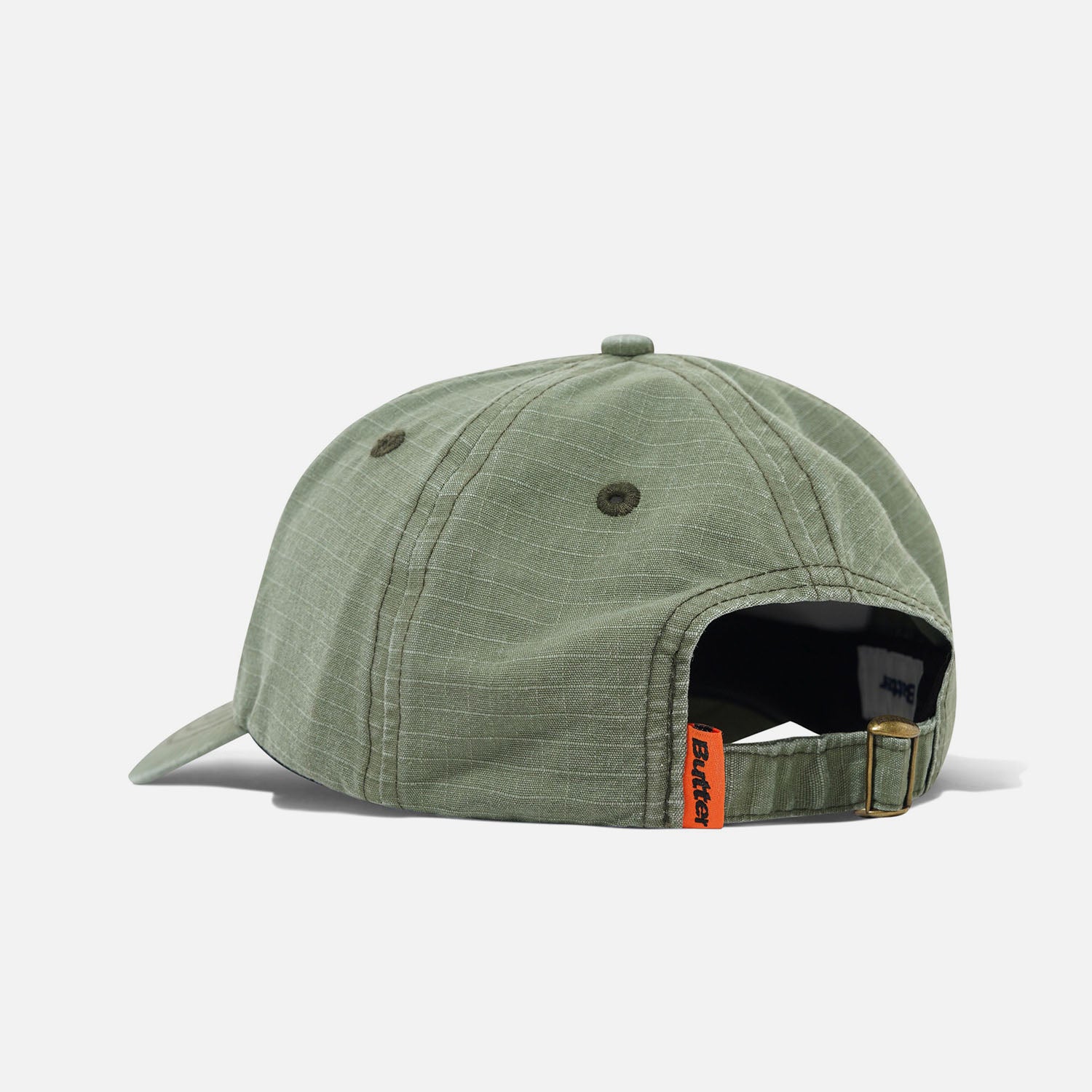 Butter Goods - Ripstop Rounded Logo Cap - Washed Army - Image 2