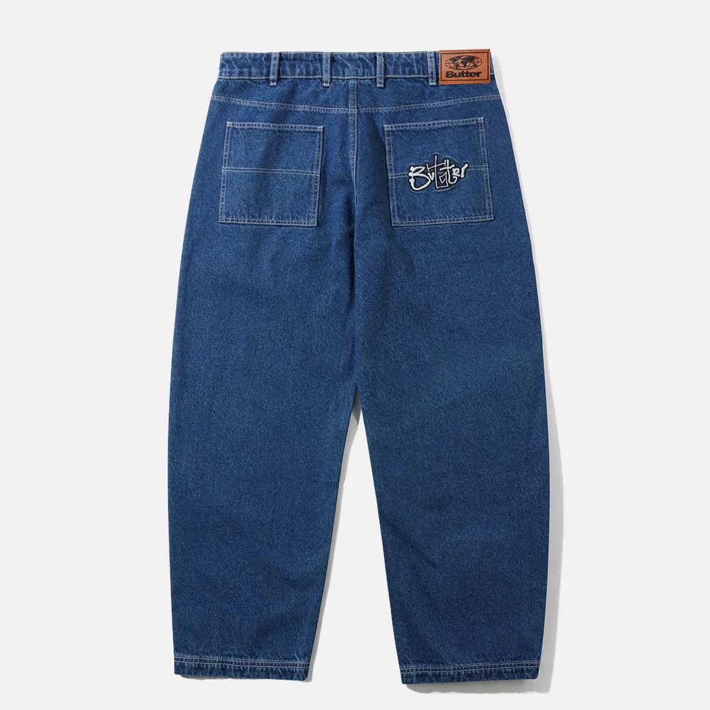 Butter Goods - Scribble Denim Jeans - Mid Blue - Image 2
