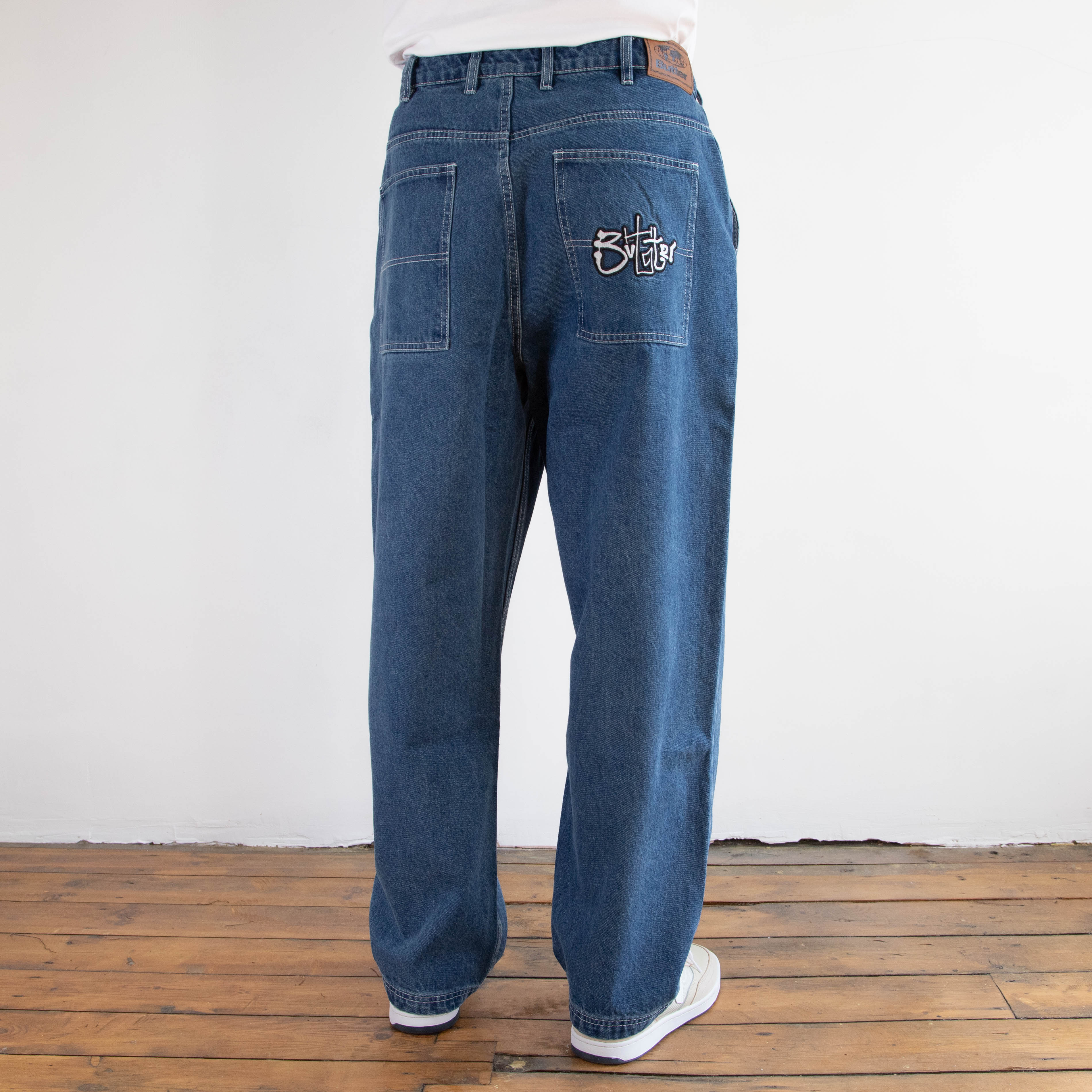 Butter Goods - Scribble Denim Jeans - Mid Blue - Image 3