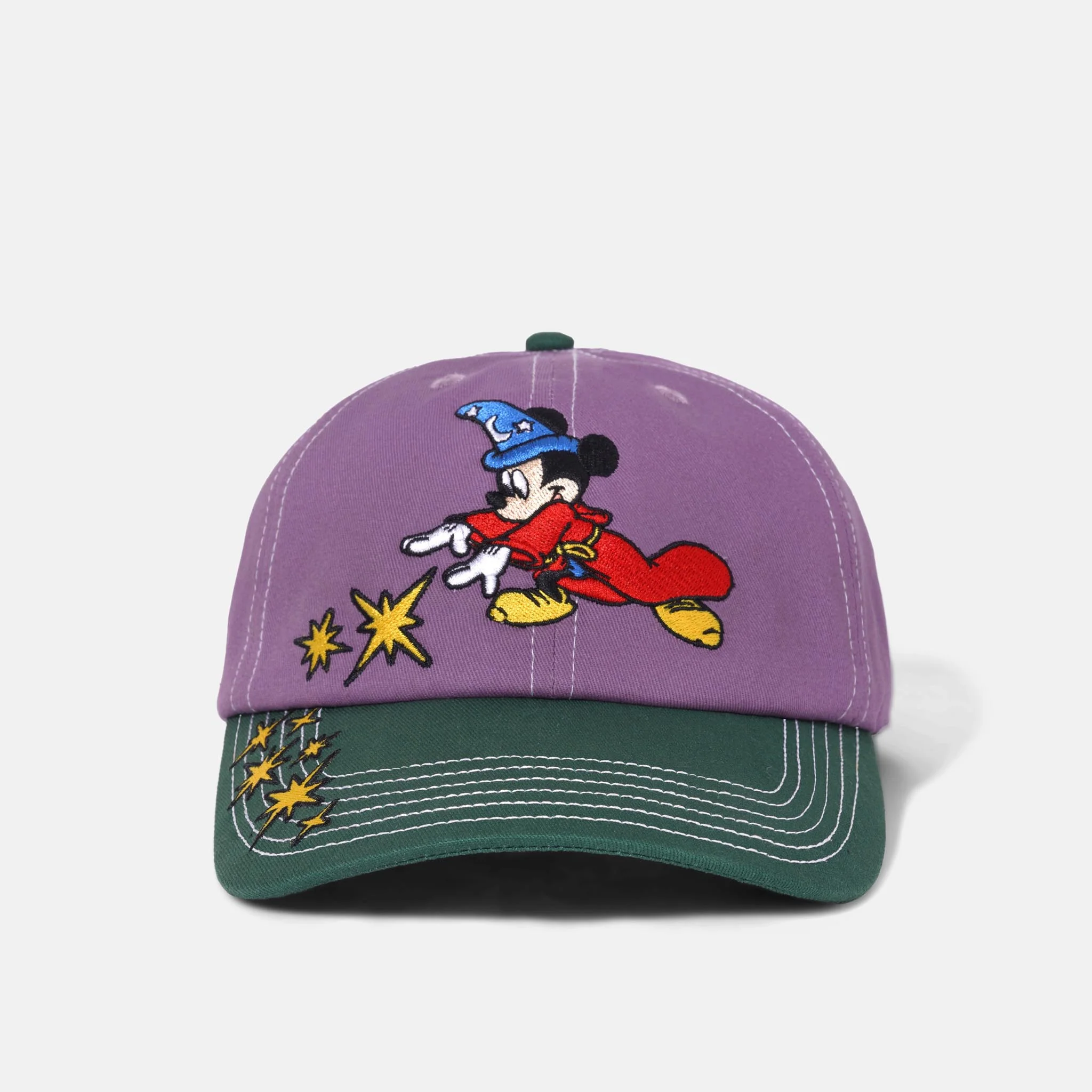 Butter Goods - Disney Sorcerer 6 Panel Cap - Berry / Forest - Image 2