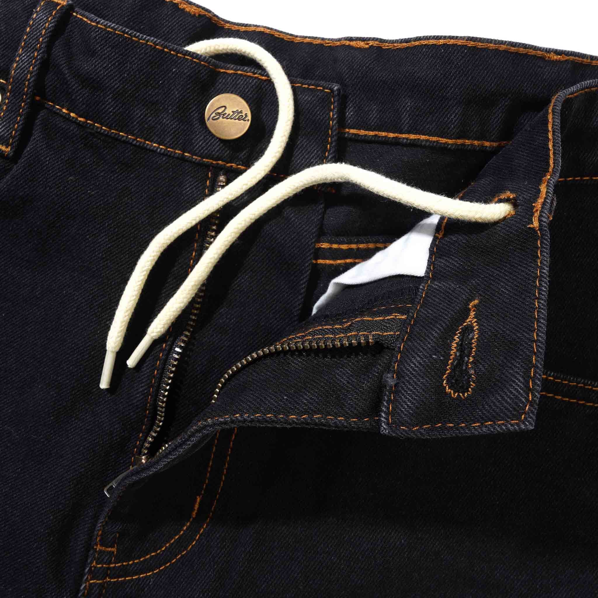 Butter Goods - Disney Sorcerer Baggy Denim Shorts - Washed Black - Image 5