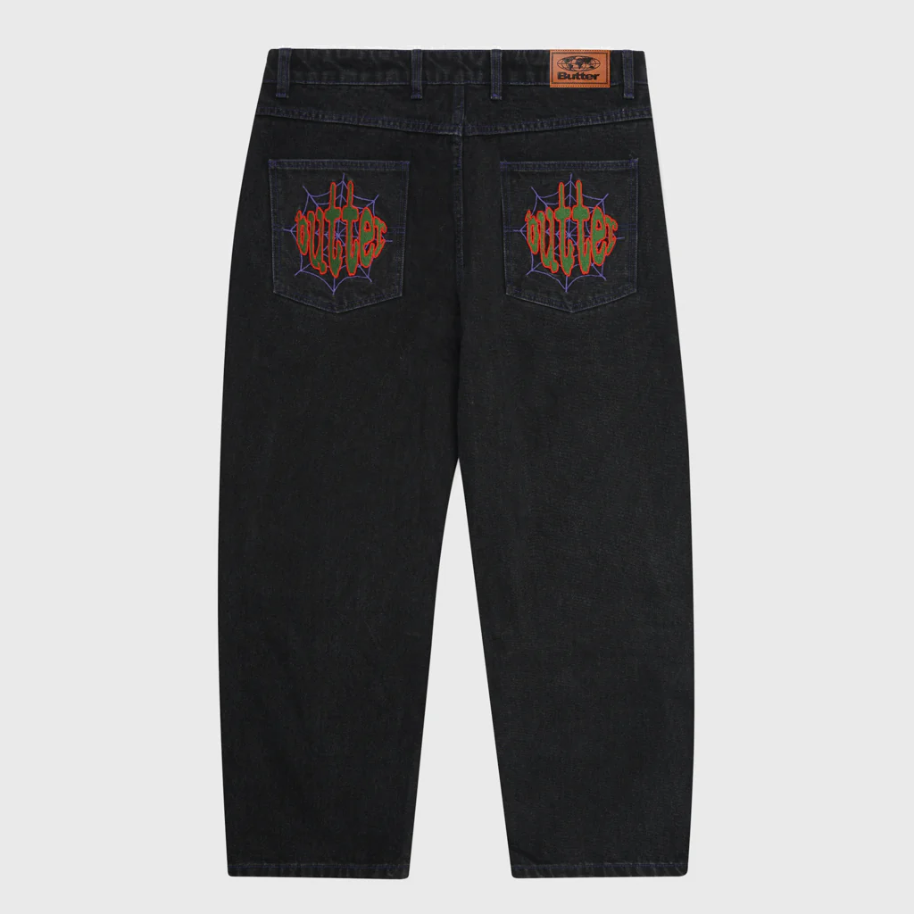 Butter Goods - Spider Denim Jeans - Washed Black - Image 2