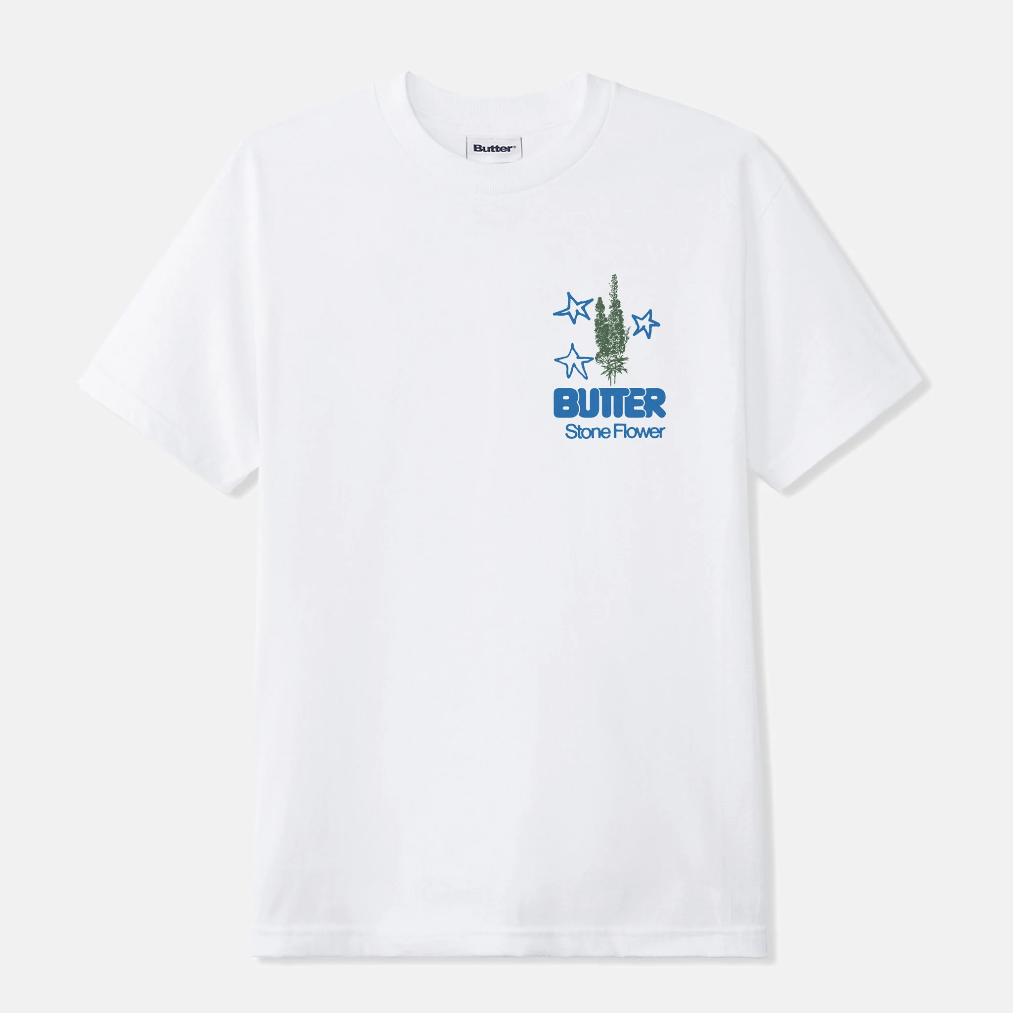Butter Goods - Stone Flower T-Shirt - White - Image 2