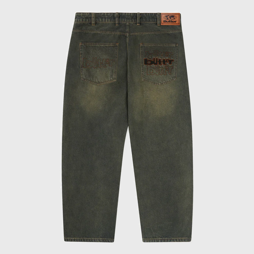 Butter Goods - Warped Denim Jeans - Dirty Wash Indigo - Image 2