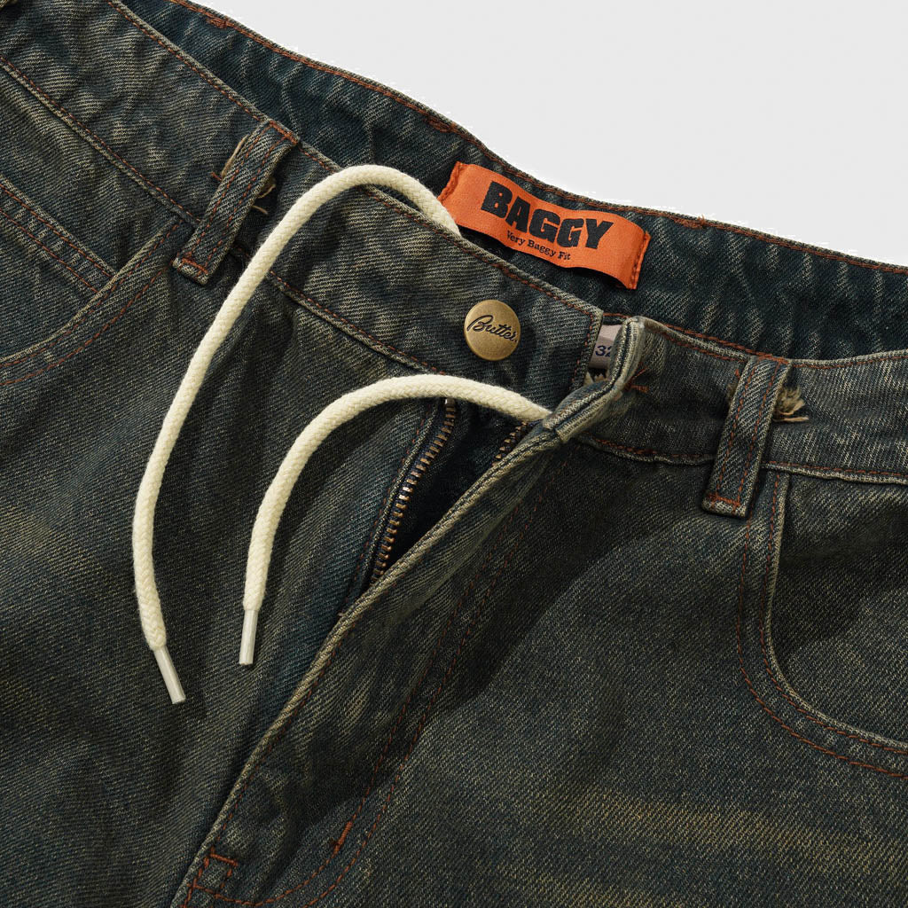 Butter Goods - Warped Denim Jeans - Dirty Wash Indigo - Image 5