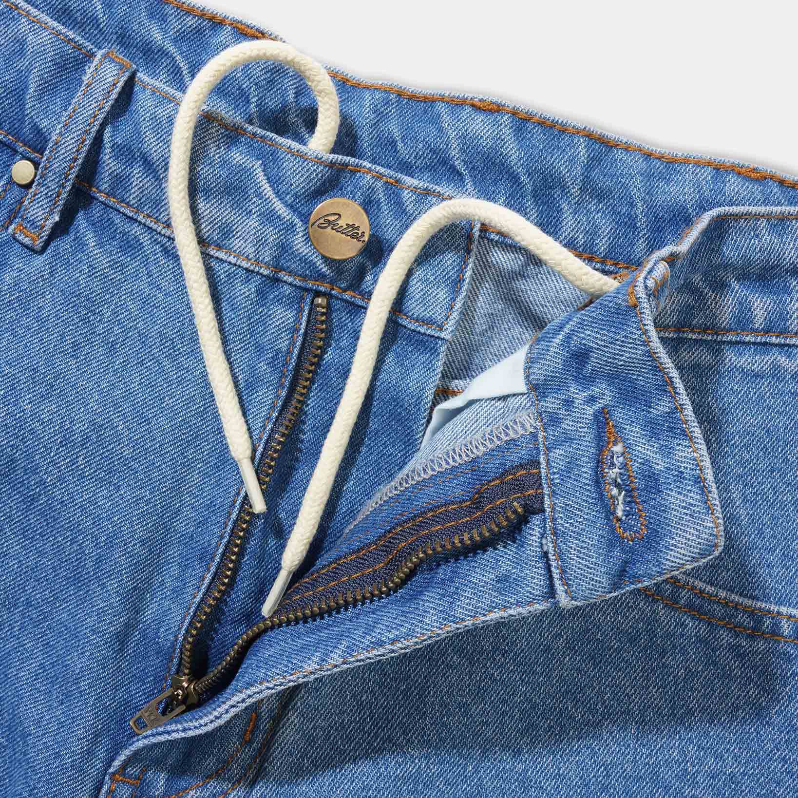 Butter Goods - Disney Sorcerer Baggy Denim Shorts - Washed Indigo - Image 4