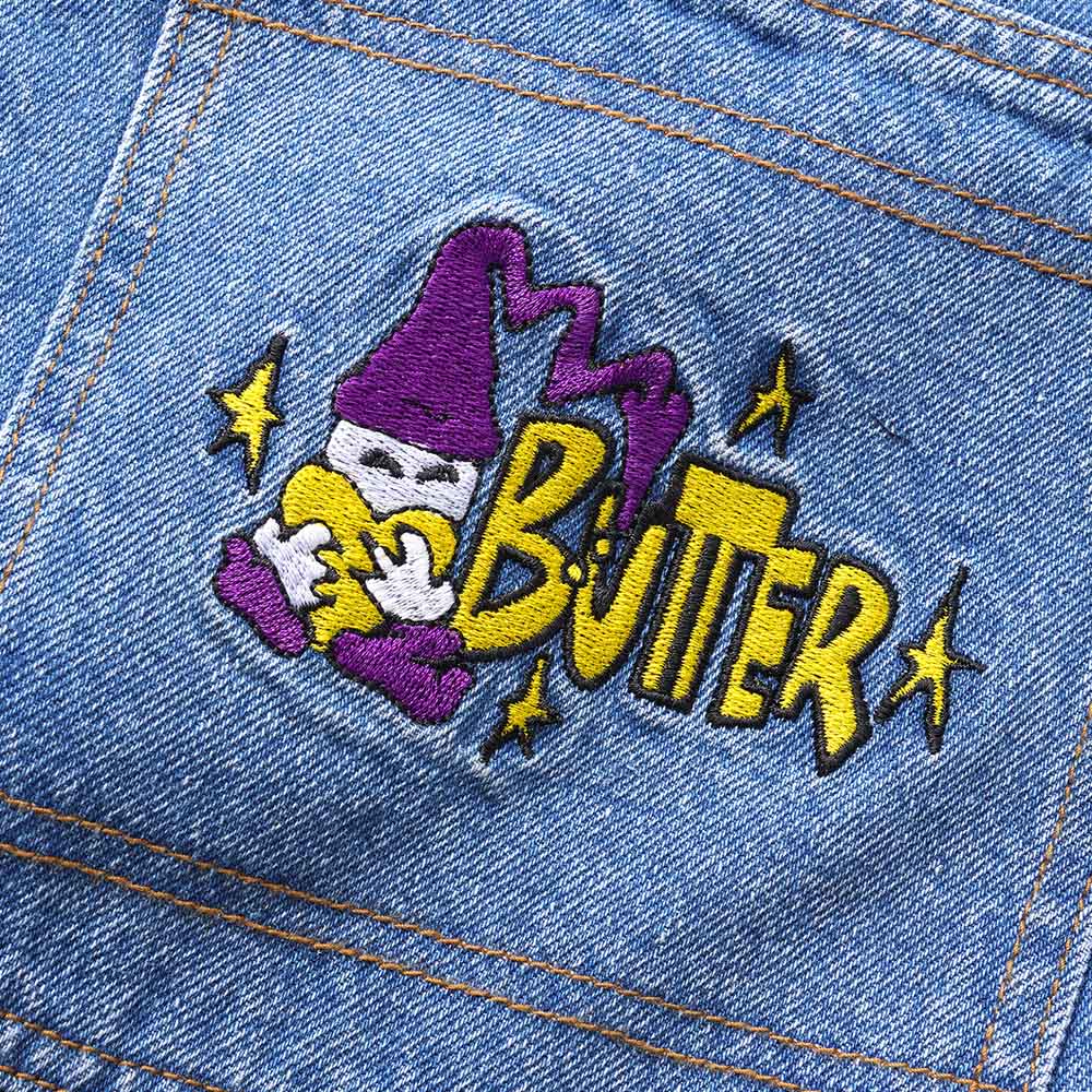 Butter Goods - Wizard Denim Shorts - Washed Indigo - Image 4