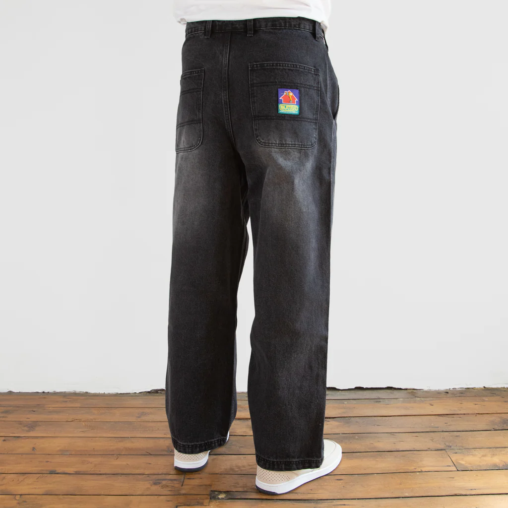 Butter Goods - Denim Work Pants - Distressed Black - Image 3