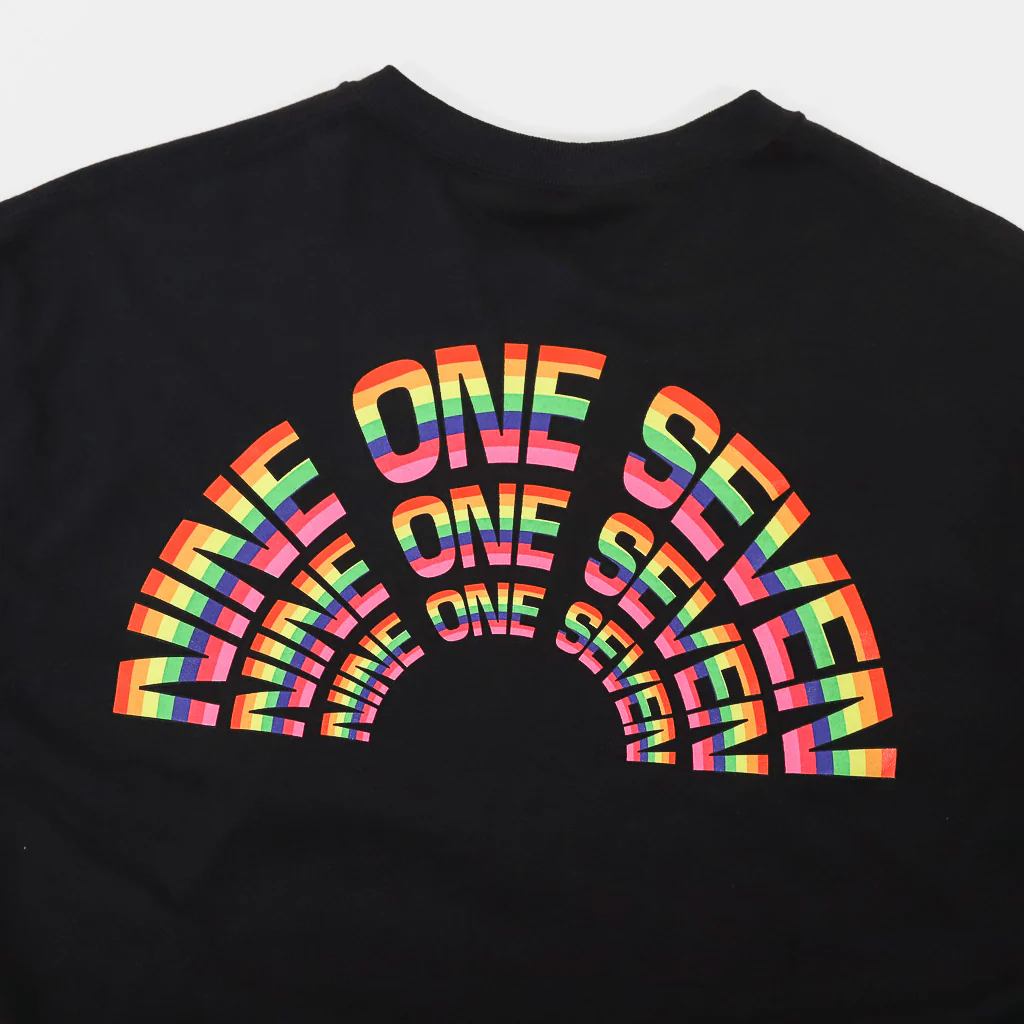 Call Me 917 - Rainbow T-Shirt - Black - Image 4