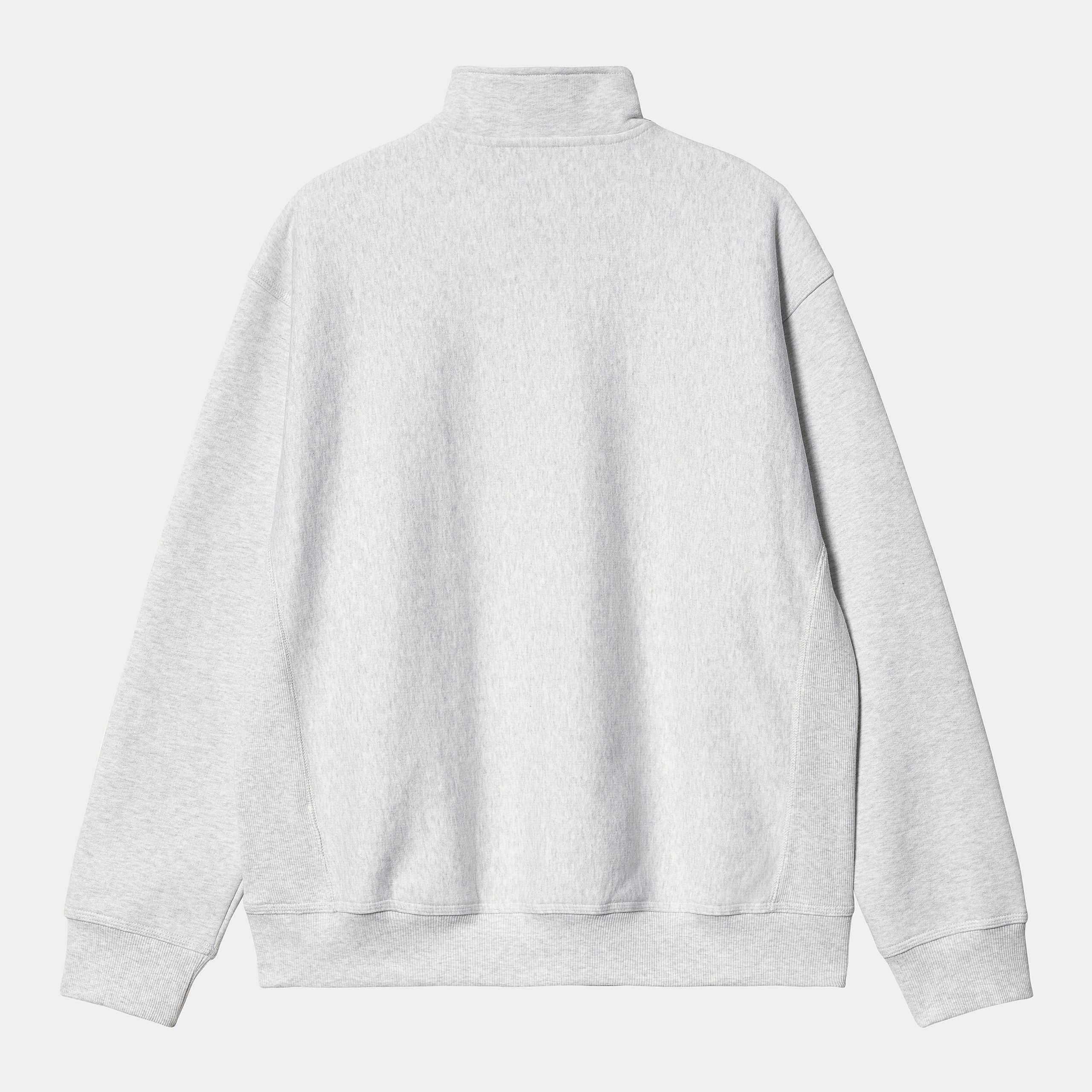Carhartt WIP - American Script Half Zip Sweatshirt - Ash Heather - Image 2