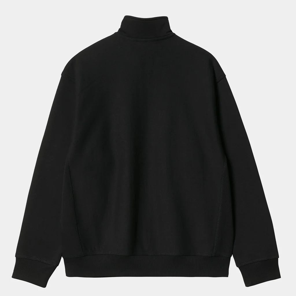 Carhartt WIP - American Script Half Zip Sweatshirt - Black - Image 2