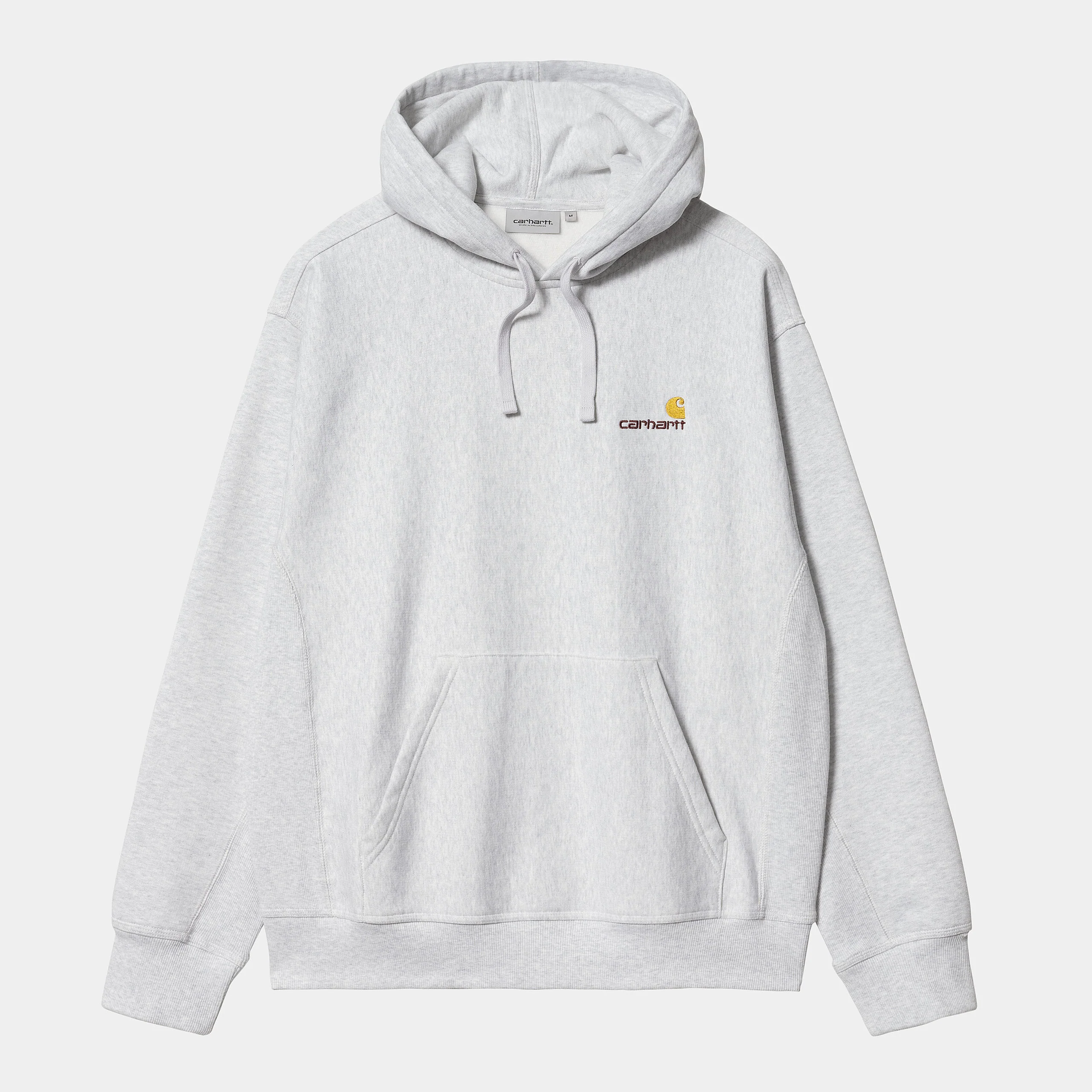 Carhartt WIP - American Script Pullover Hooded Sweatshirt - Ash Heather