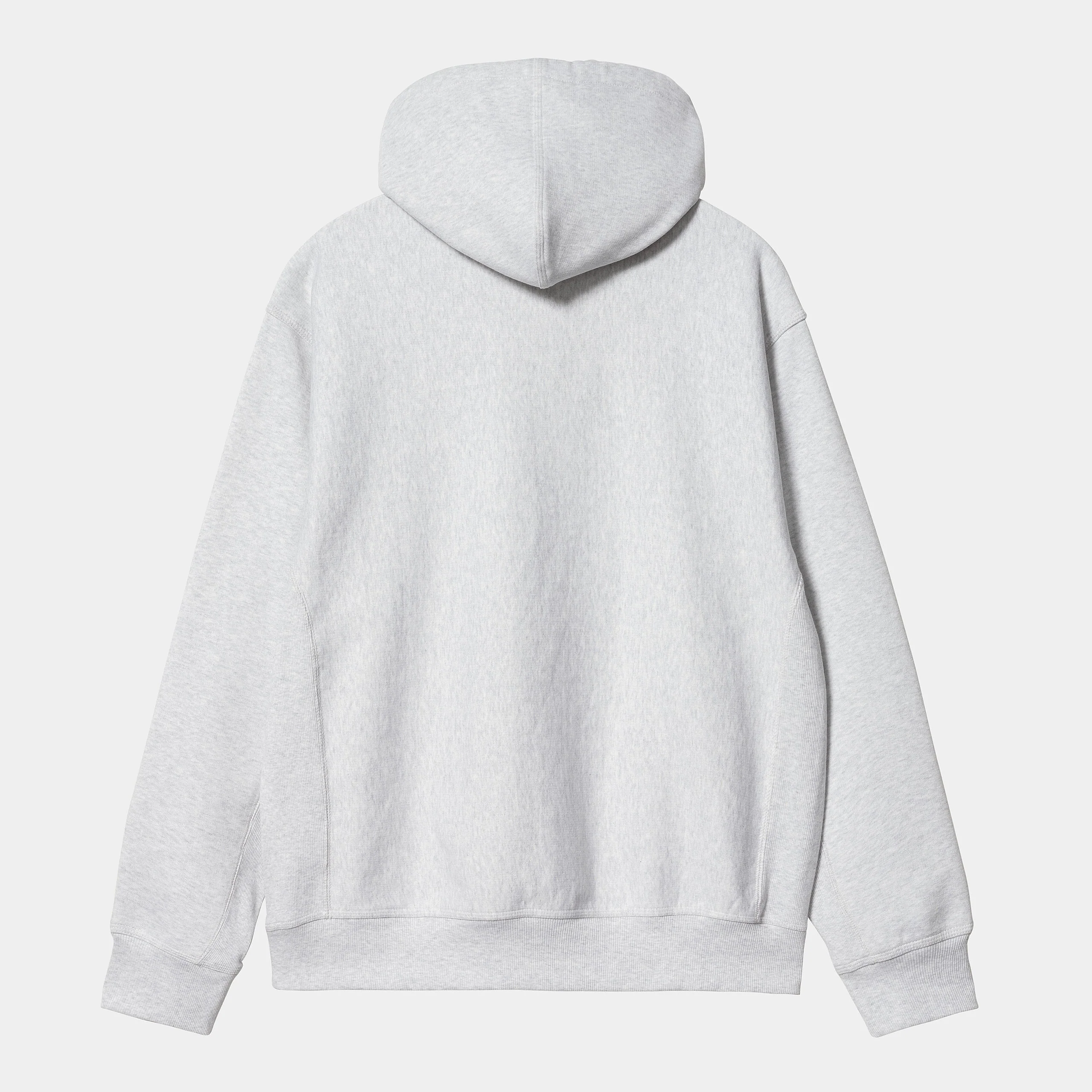 Carhartt WIP - American Script Pullover Hooded Sweatshirt - Ash Heather - Image 2