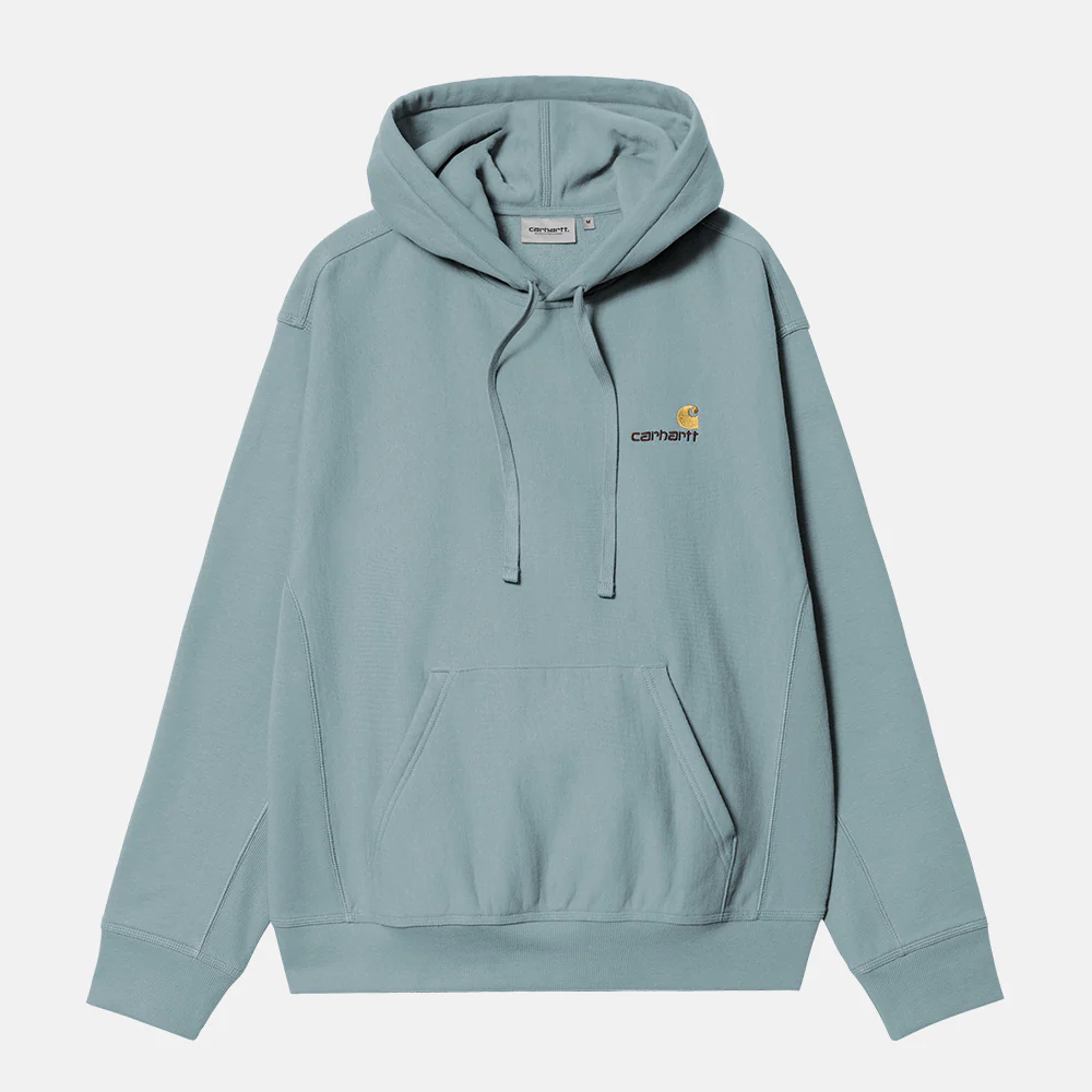 Carhartt WIP - American Script Pullover Hooded Sweatshirt - Citadel