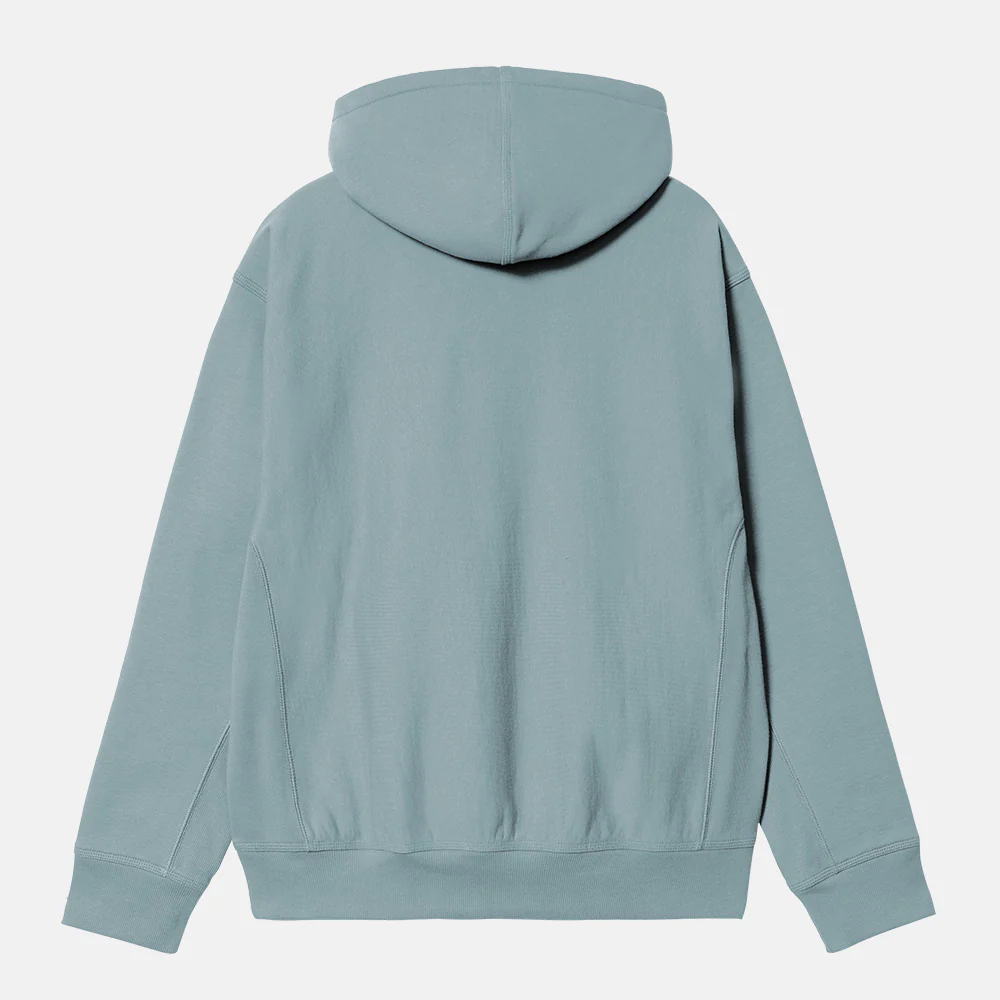 Carhartt WIP - American Script Pullover Hooded Sweatshirt - Citadel - Image 2