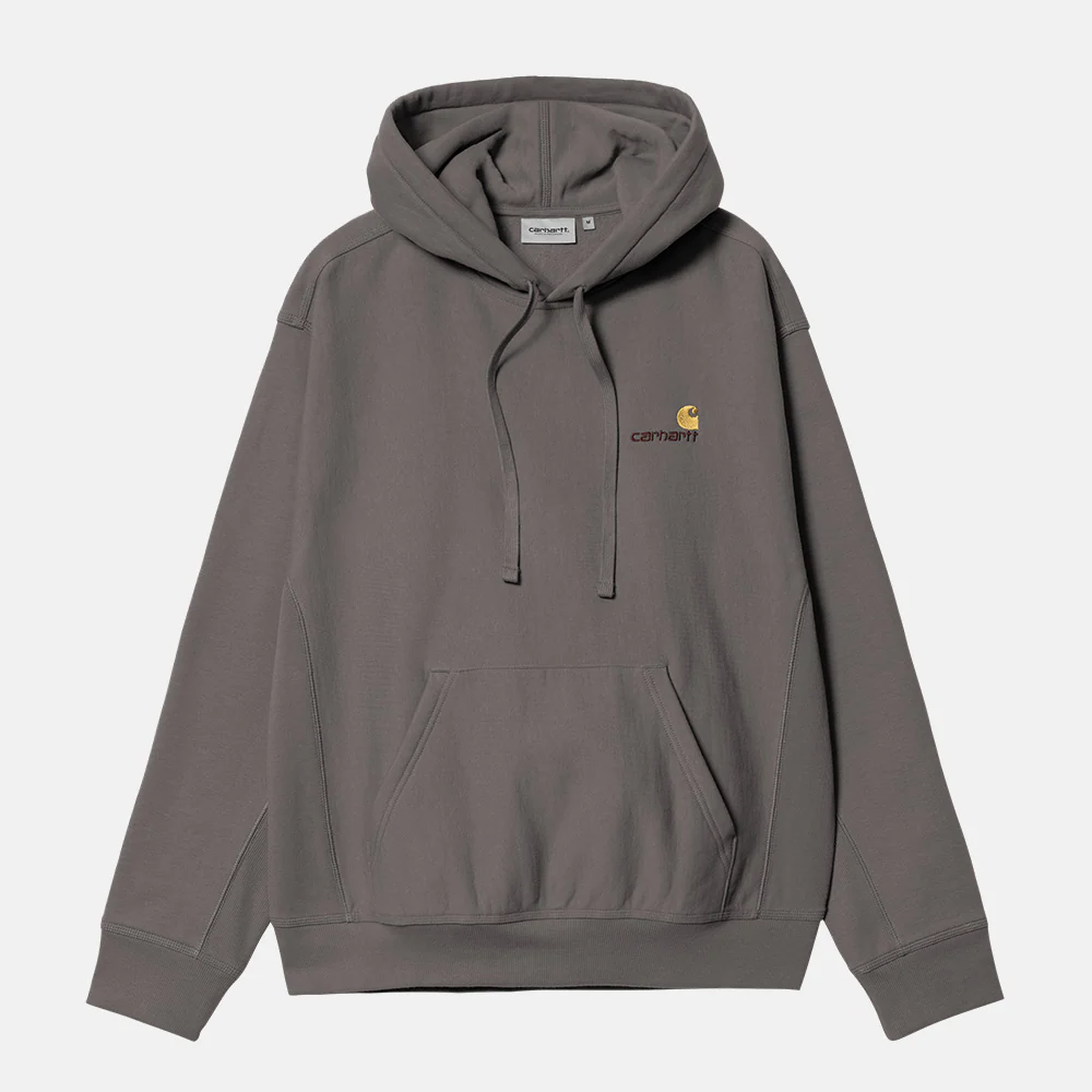 Carhartt WIP - American Script Pullover Hooded Sweatshirt - Porphyry