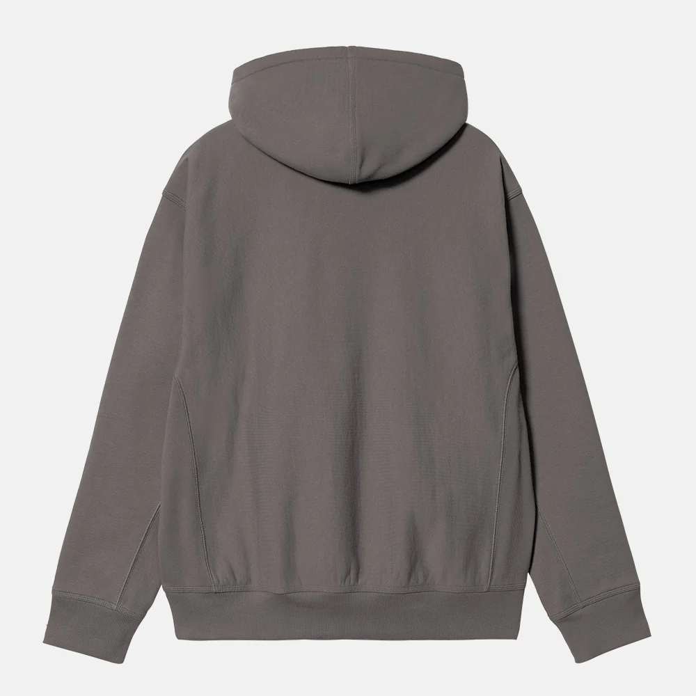 Carhartt WIP - American Script Pullover Hooded Sweatshirt - Porphyry - Image 2