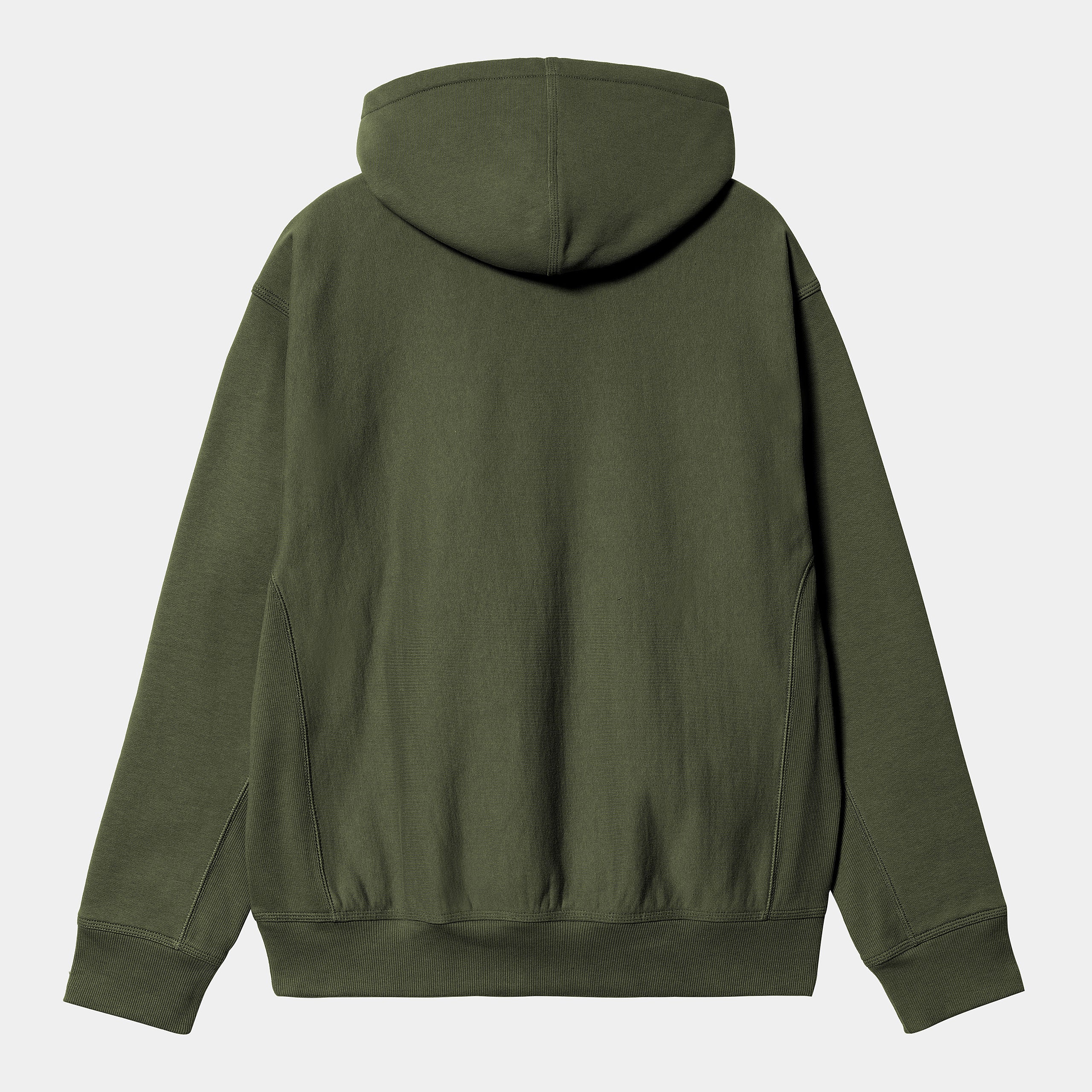 Carhartt WIP - American Script Pullover Hooded Sweatshirt - Tarragon - Image 2