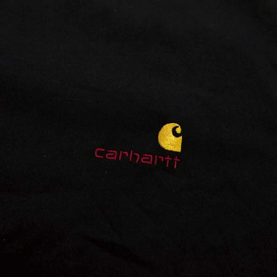 Carhartt WIP - American Script T-Shirt - Black - Image 2