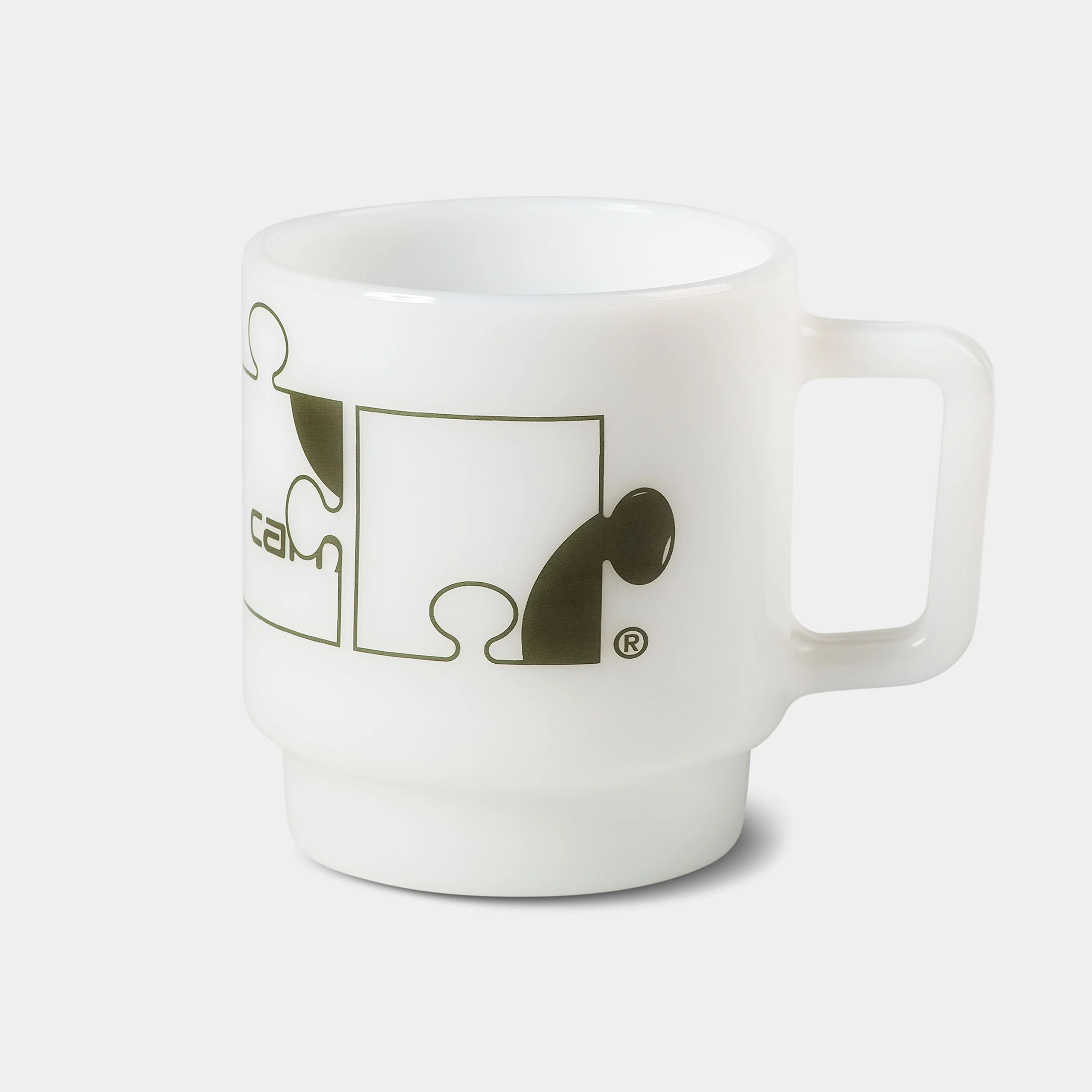 Carhartt WIP - Assemble Glass Mug - White / Plant - Image 2