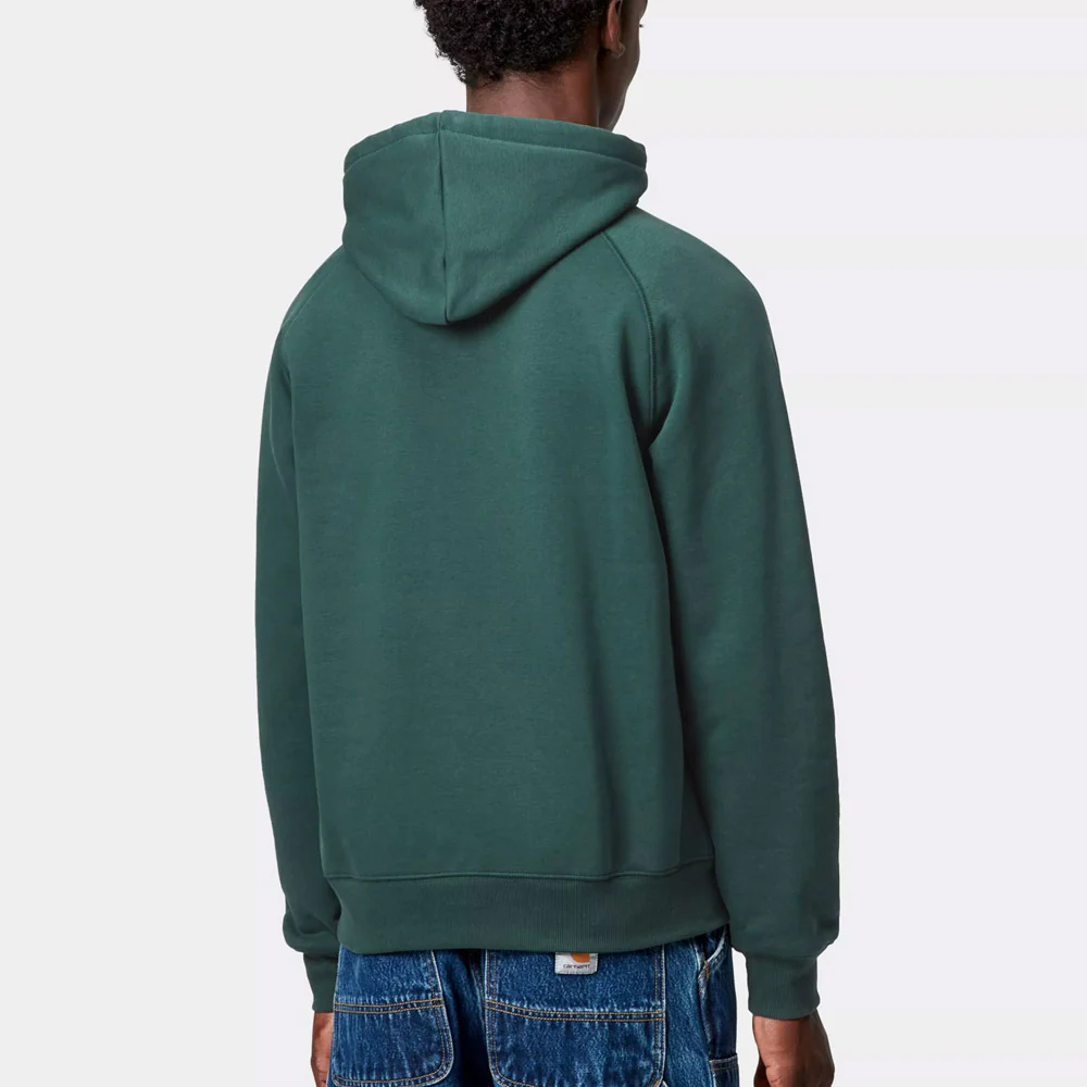 Carhartt WIP - Chase Pullover Hooded Sweatshirt - Dark Fir - Image 4