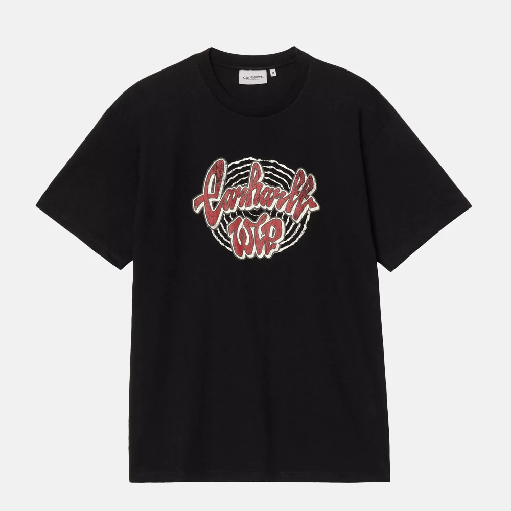 Carhartt WIP - Chedda T-Shirt - Black Heavy Stone Wash