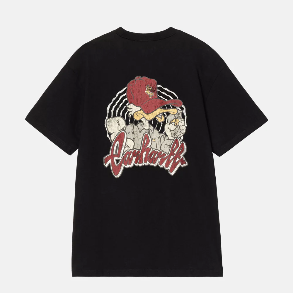 Carhartt WIP - Chedda T-Shirt - Black Heavy Stone Wash - Image 2