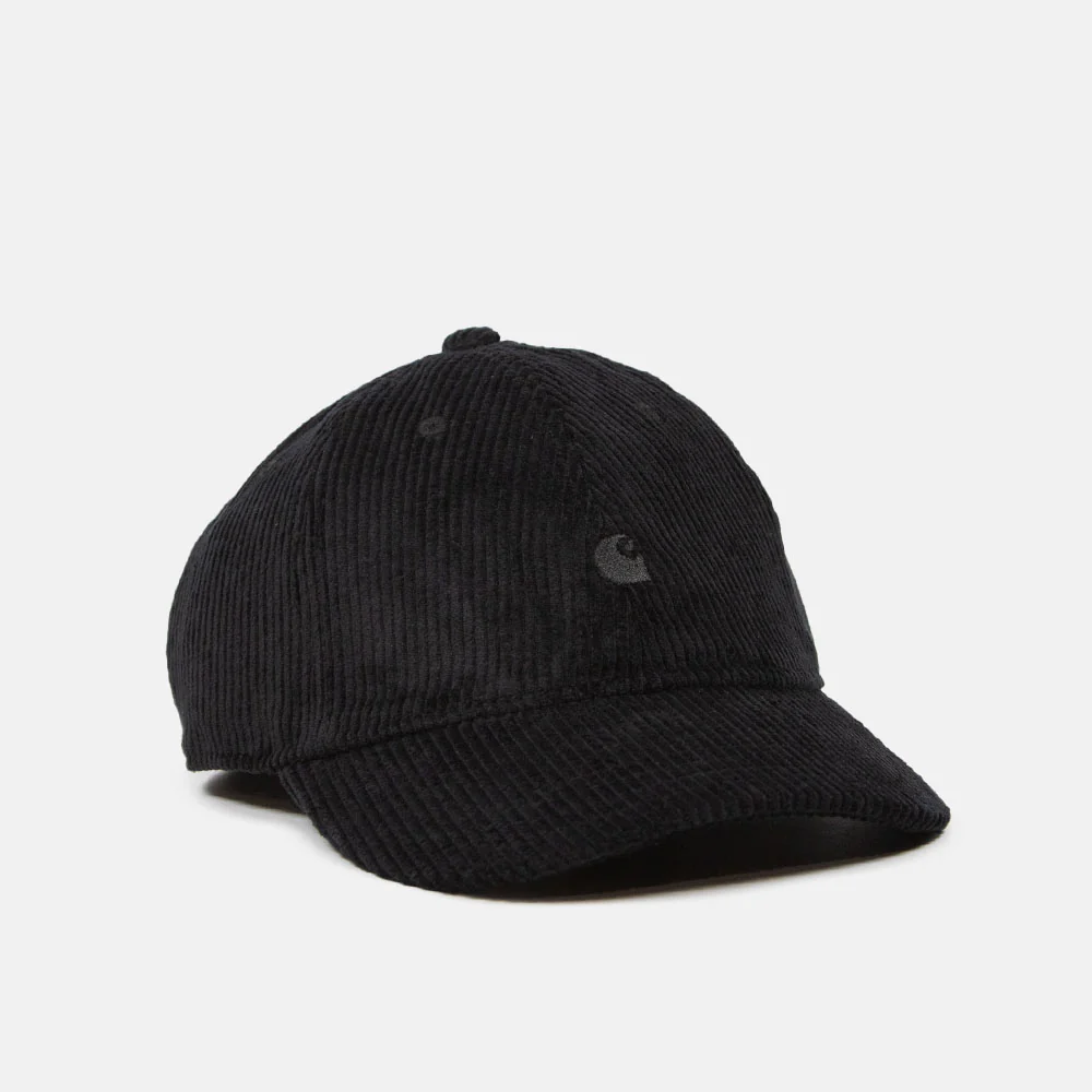 Carhartt WIP - Harlem Cord Cap - Black / Black