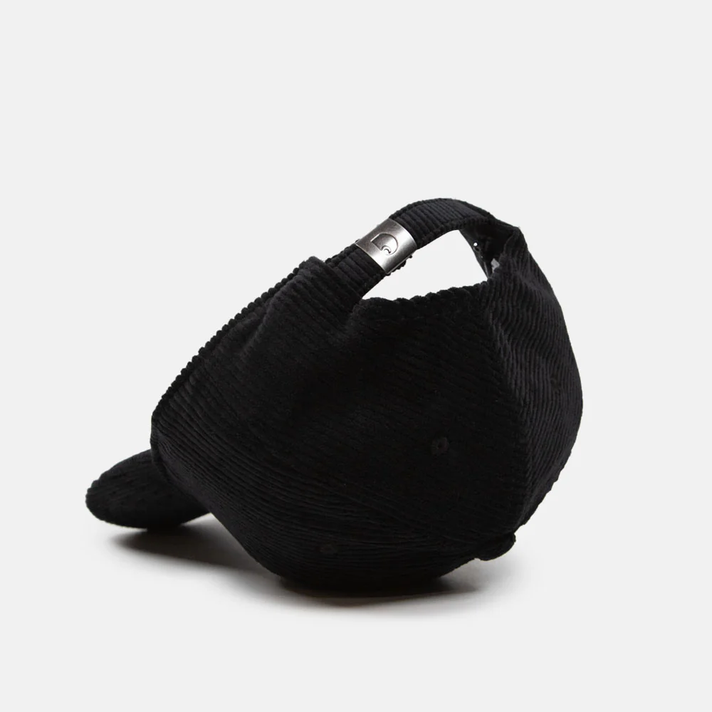 Carhartt WIP - Harlem Cord Cap - Black / Black - Image 2