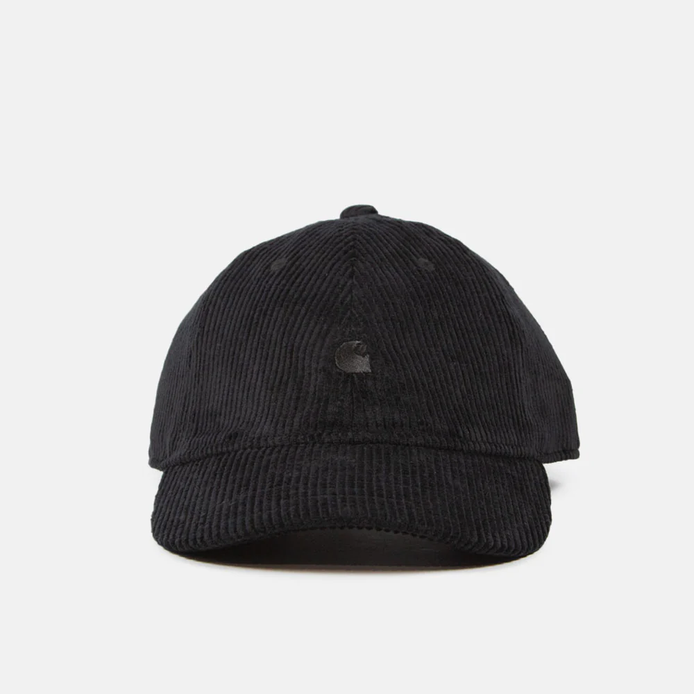 Carhartt WIP - Harlem Cord Cap - Black / Black - Image 3
