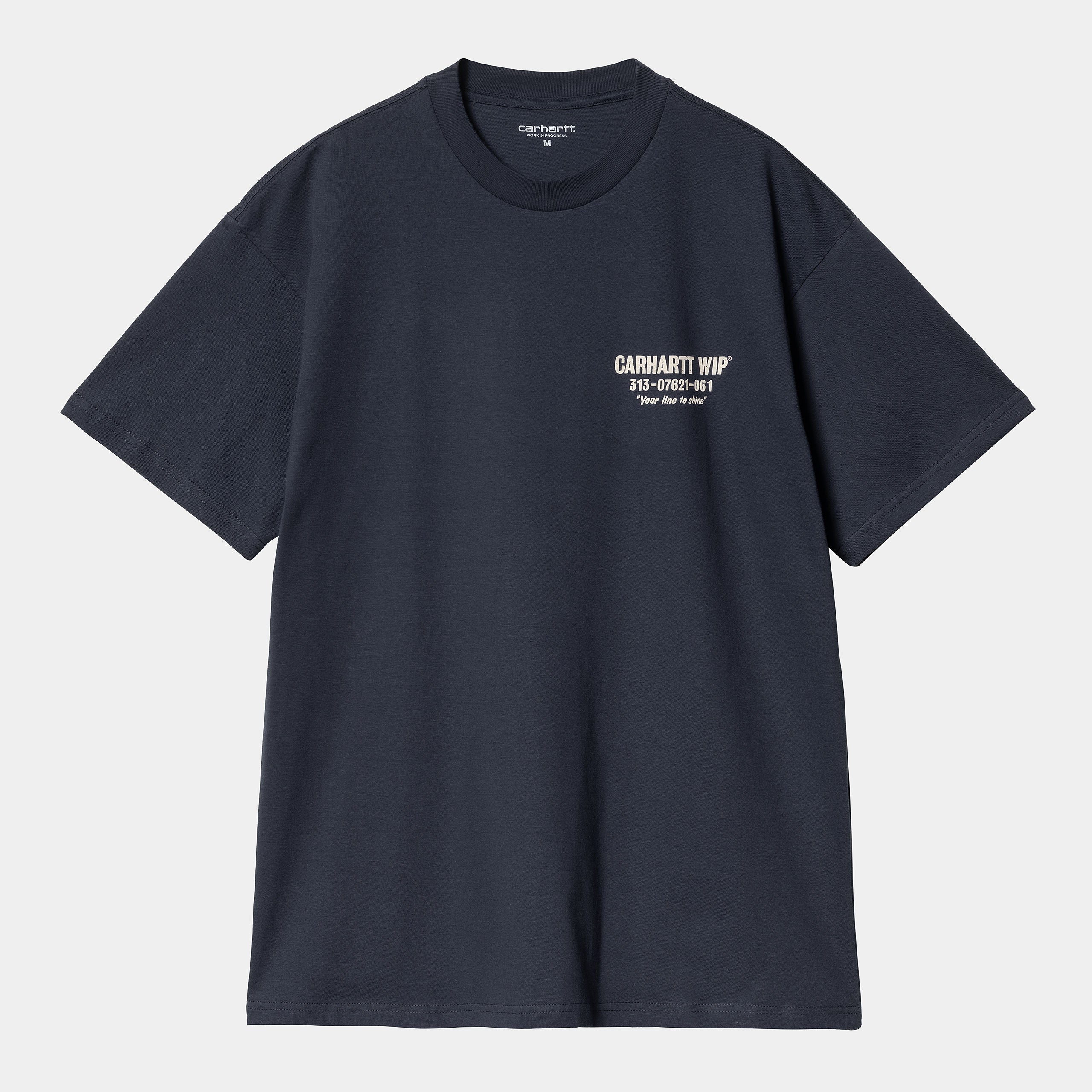 Carhartt WIP - Less Troubles T-Shirt - Blue / Wax - Image 2