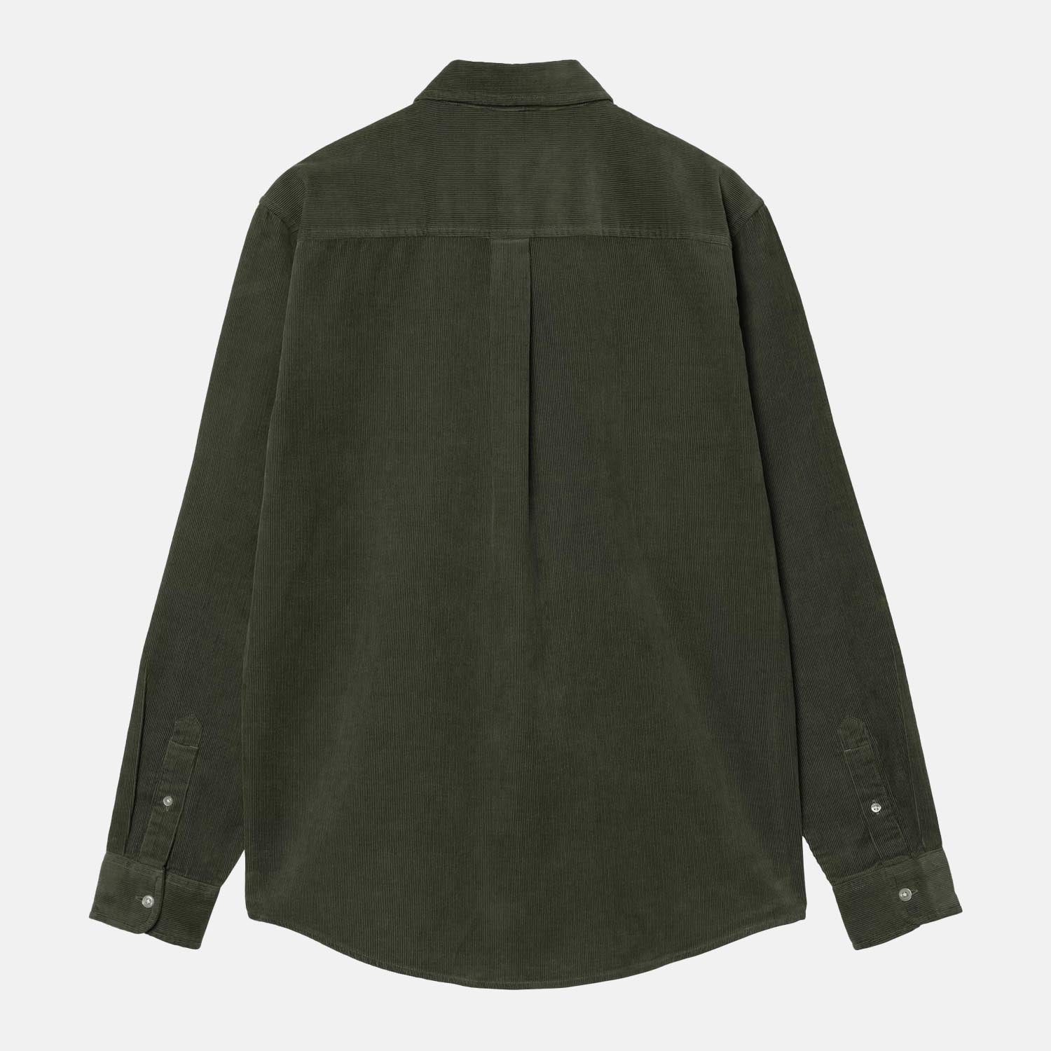 Carhartt WIP - Madison Fine Corduroy Longsleeve Shirt - Opuntia / Wax - Image 2
