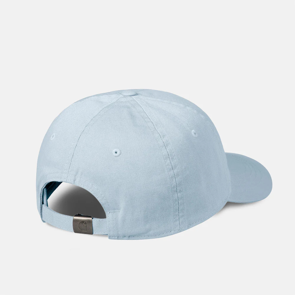 Carhartt WIP - Madison Logo Cap - Frosted Blue / White - Image 2