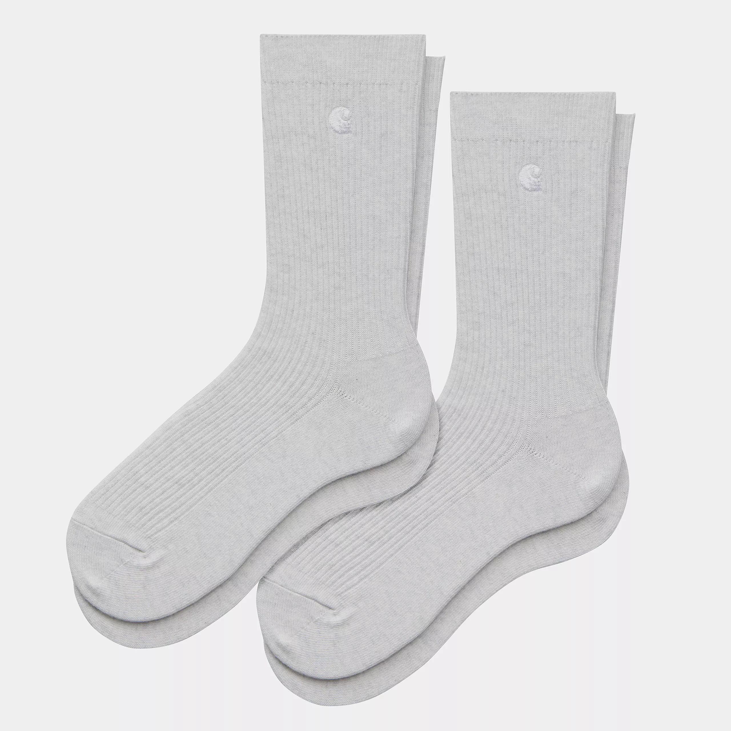 Carhartt WIP - Madison Socks (2 Pack) - Ash Heather / White