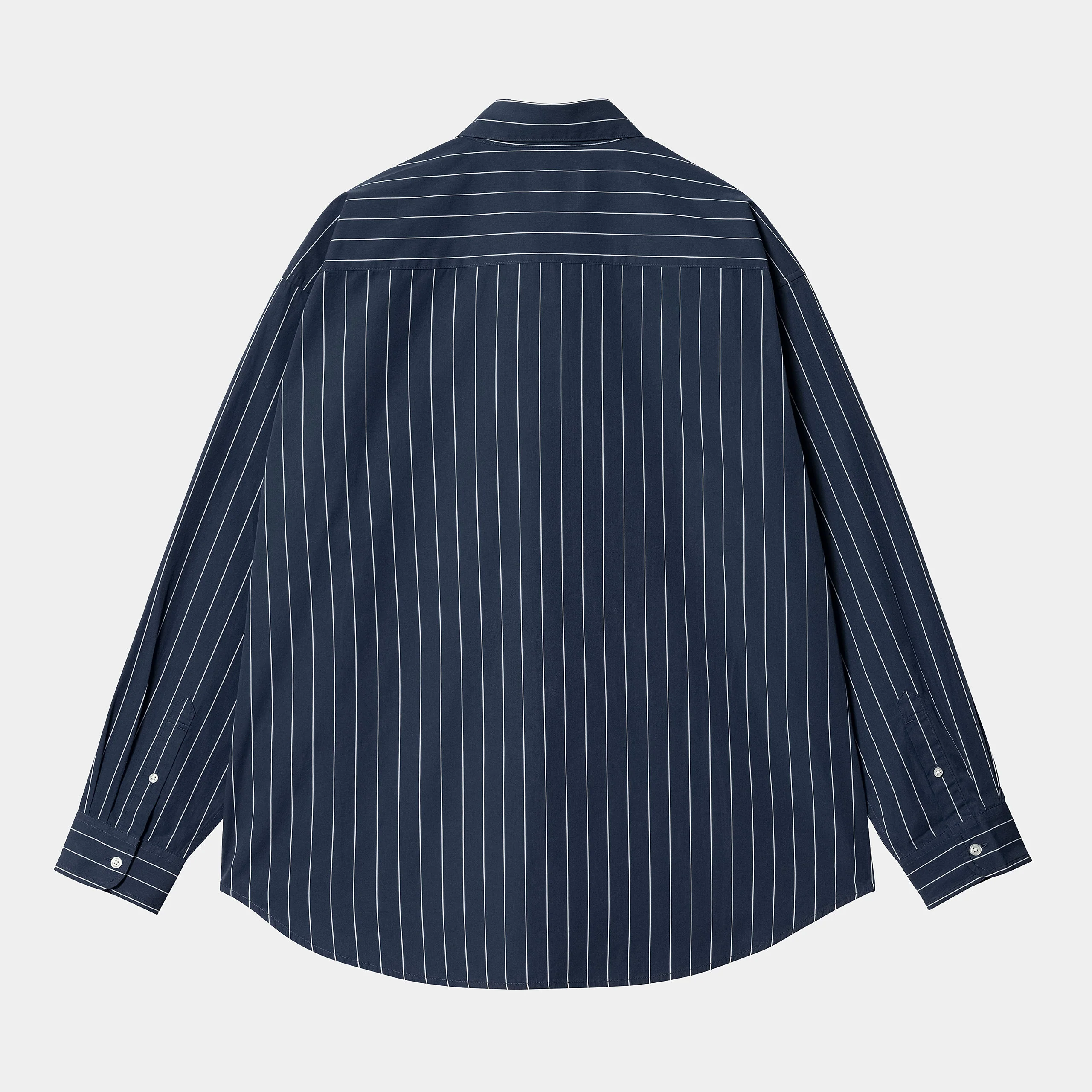 Carhartt WIP - Orlean Longsleeve Stripe Shirt - Blue / White - Image 2