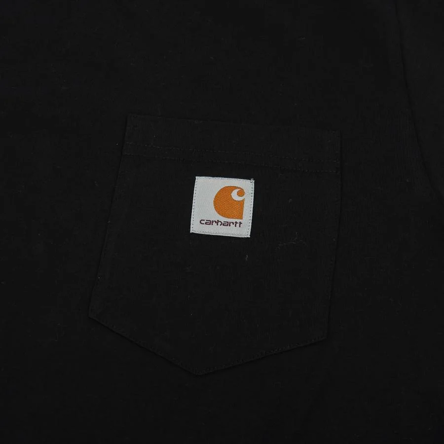 Carhartt WIP - Pocket Longsleeve T-Shirt - Black - Image 2