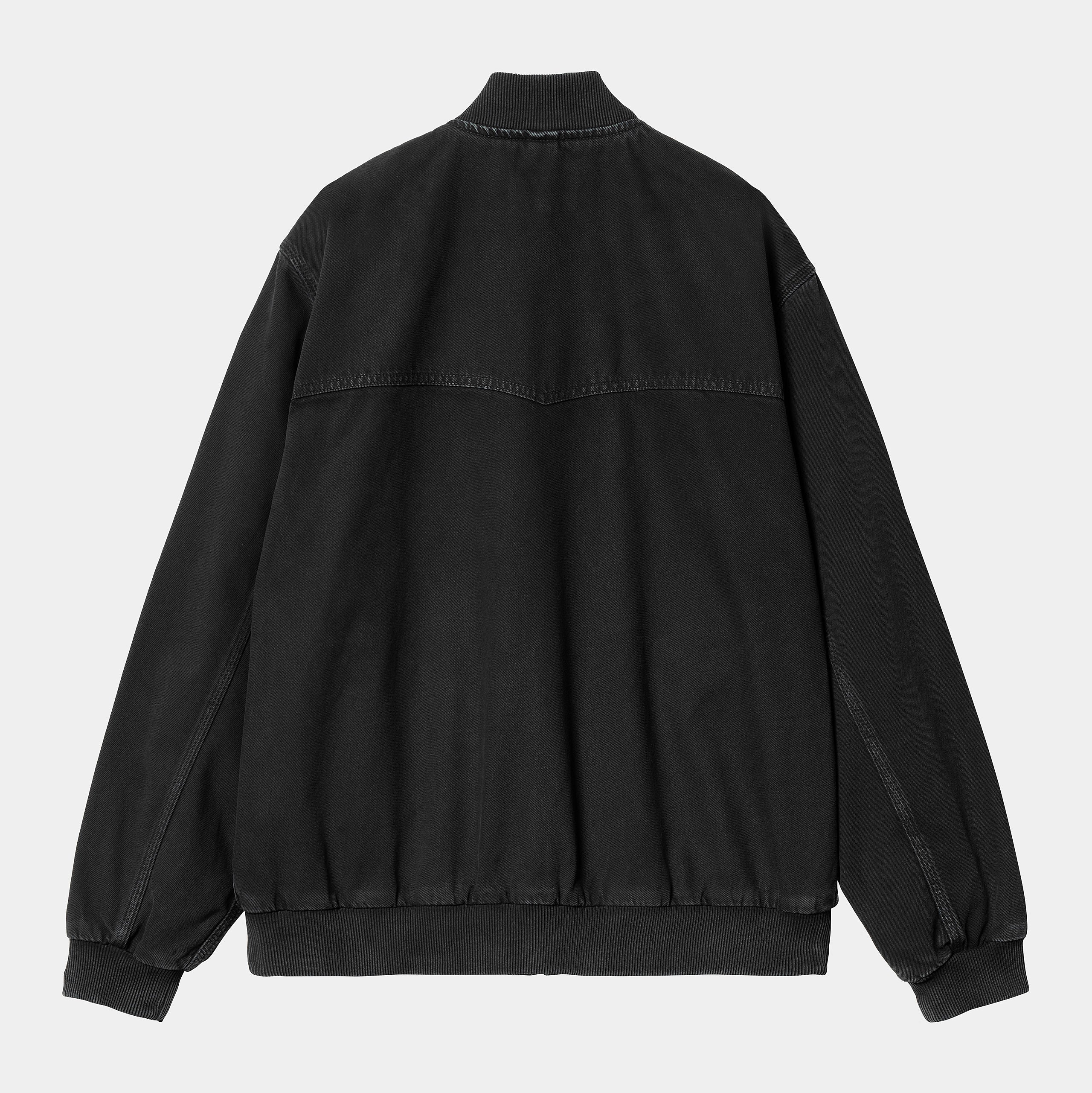 Carhartt WIP - Santa Fe Bomber Jacket - Black (Stone Dyed) - Image 2