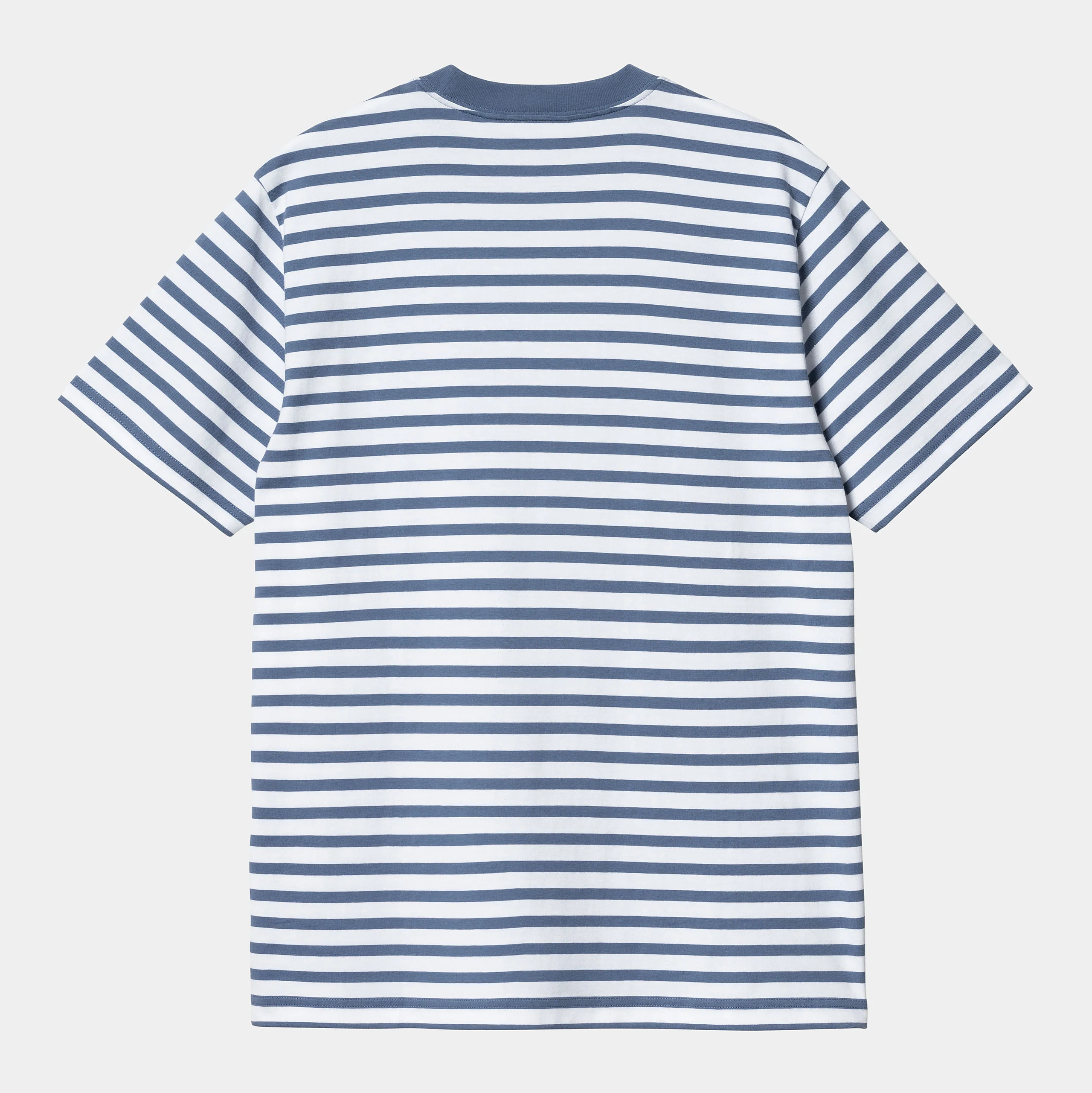 Carhartt WIP - Seidler Stripe Pocket T-Shirt - Sorrent / White - Image 2