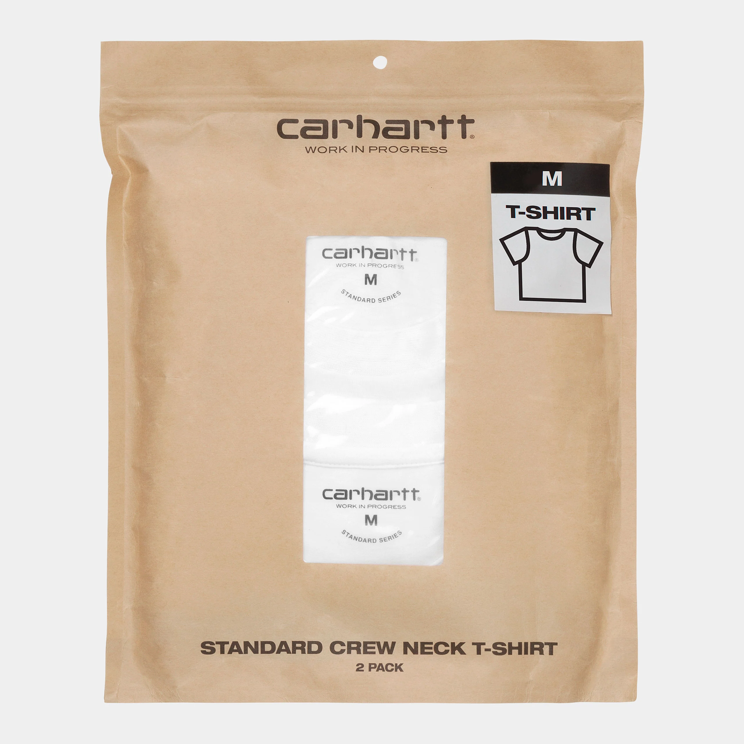 Carhartt WIP - Standard Crew Neck T-Shirt (2 Pack) - White - Image 2