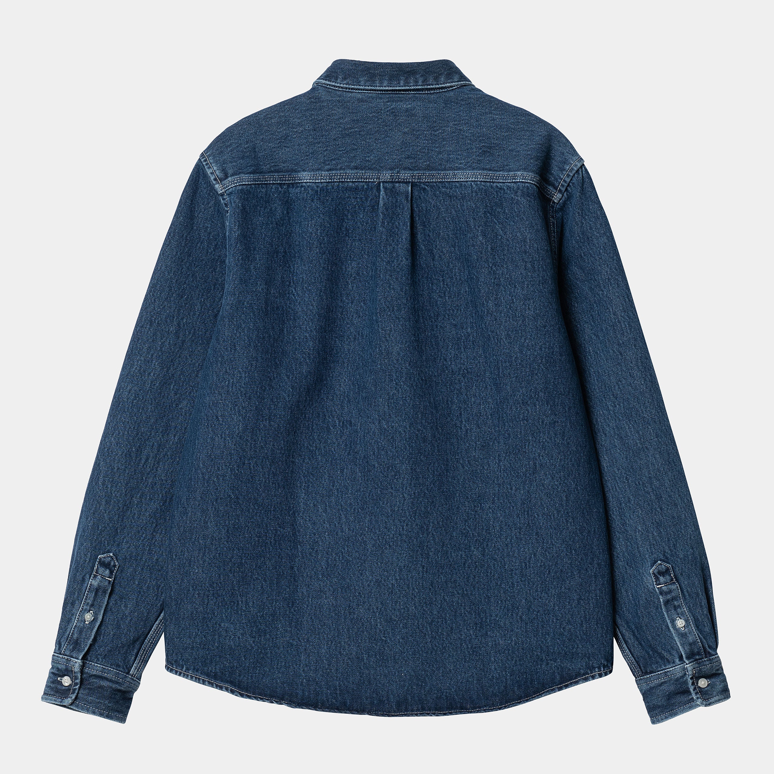 Carhartt WIP - Weldon Longsleeve Denim Shirt - Blue (Stone Washed) - Image 2